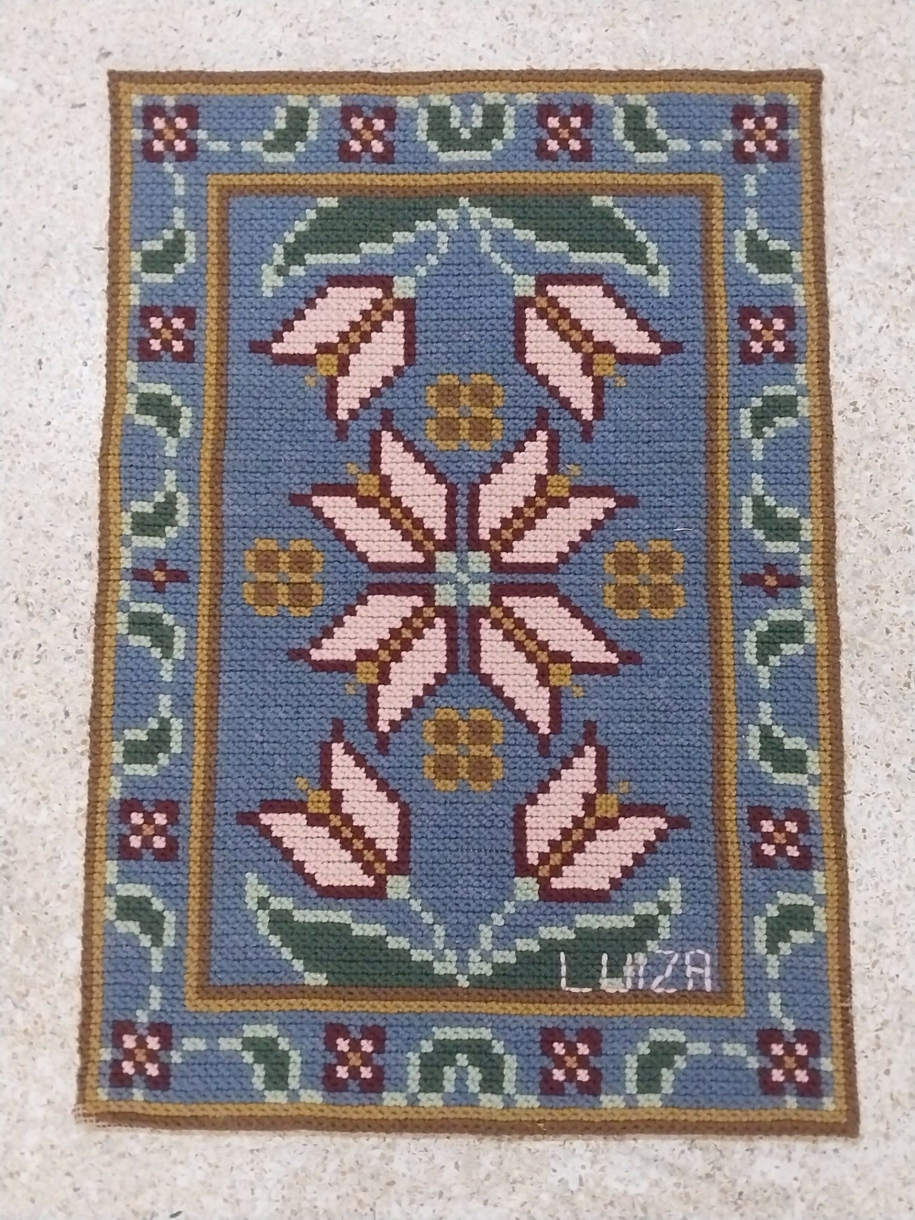 Tapeçaria Antiga de parede assinada