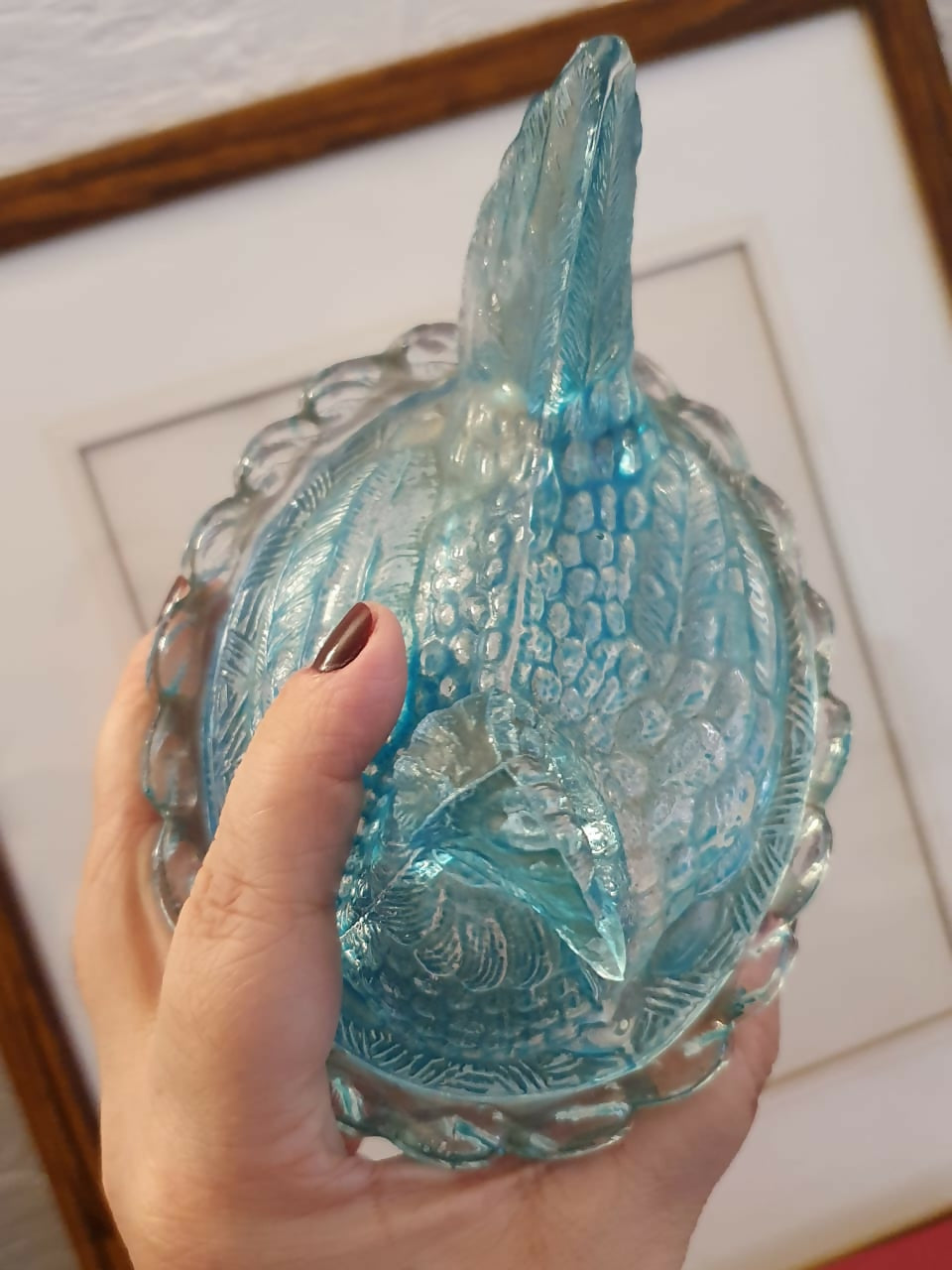 Mantegueiras, anos 50, em formato de galinhas confeccionadas em vidrão. Um clássico.