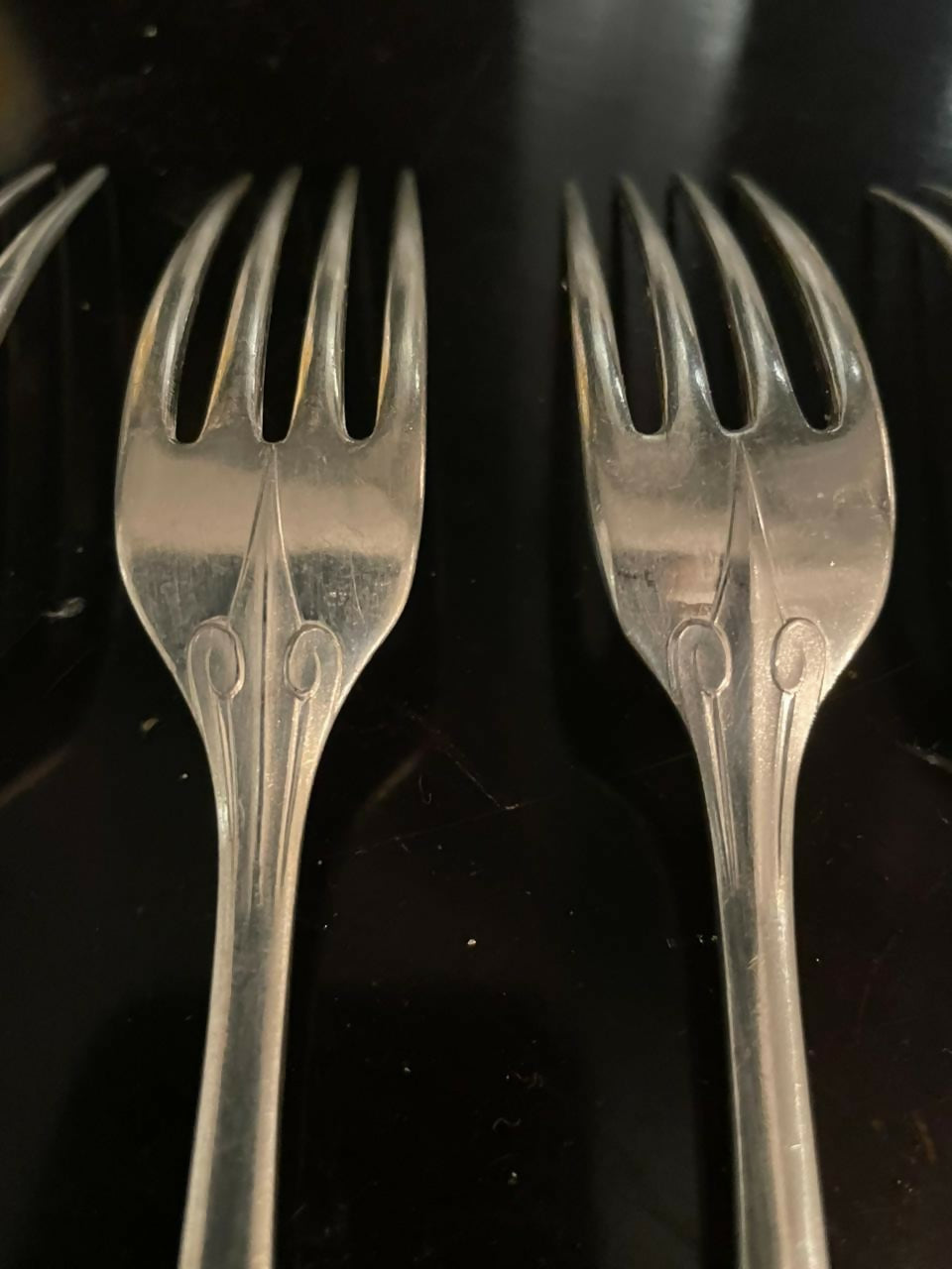 12 Garfos Christofle Prata 90