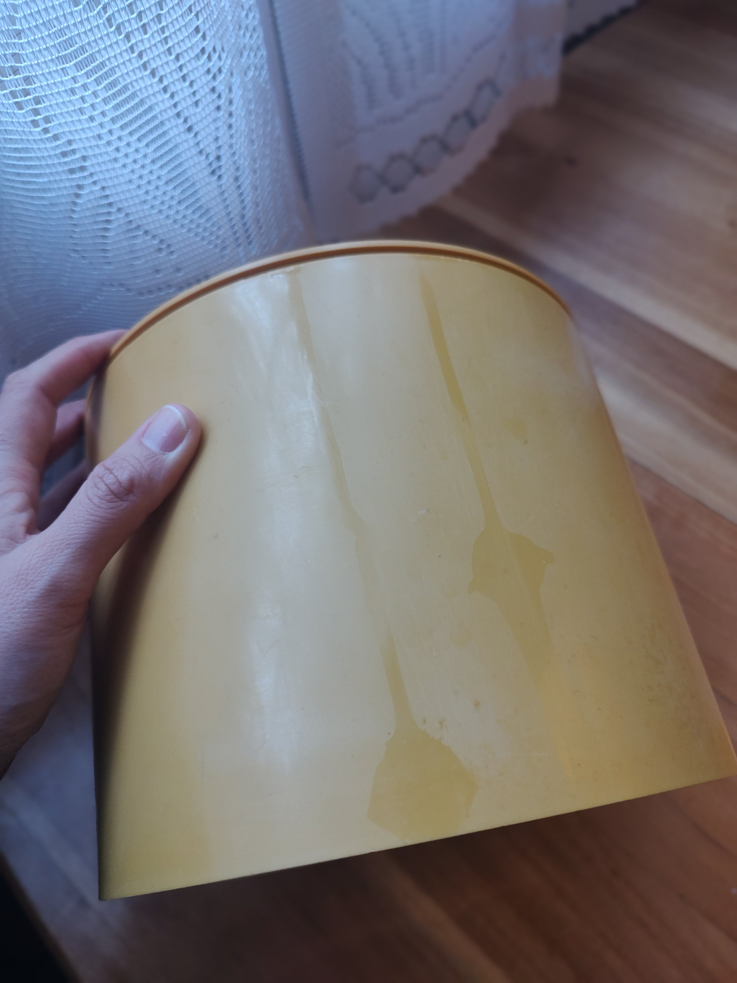 Antigo Balde de Gelo Amarelo da Linha Eva de Jorge Zalszupin (sem pinça)