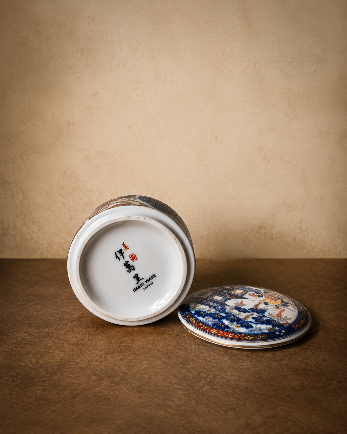 Potiche japonês em porcelana Imari Ware (DMCPS_530)