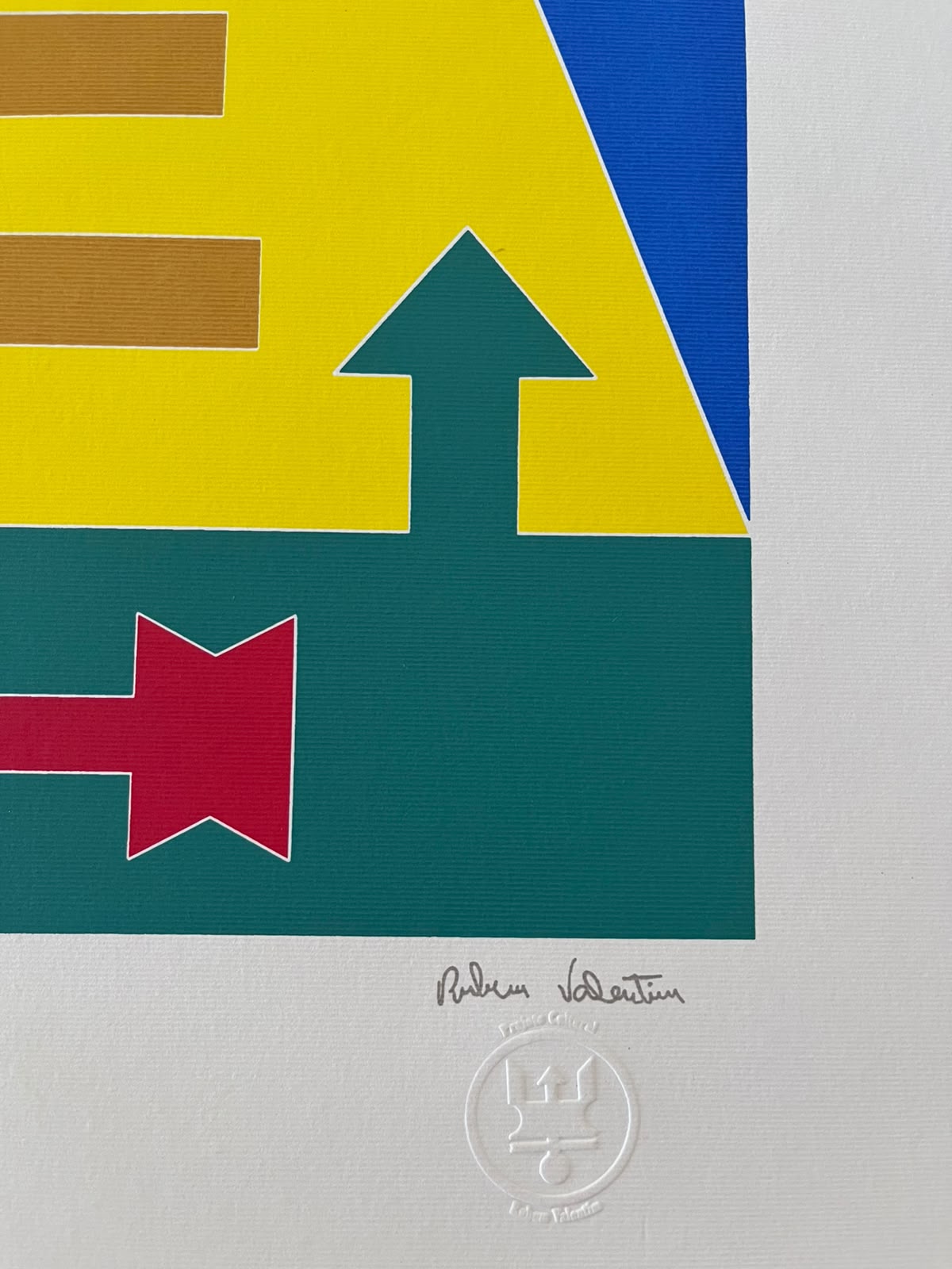 Serigrafia de Rubem Valentim – 37/120 PM – Post Mortem