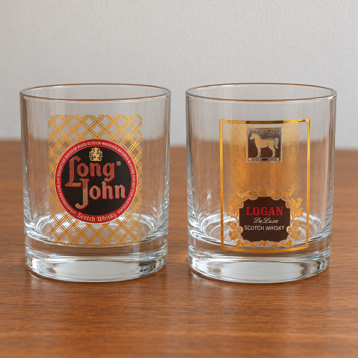 Conjunto 6 copos de Whisky com caixa de madeira