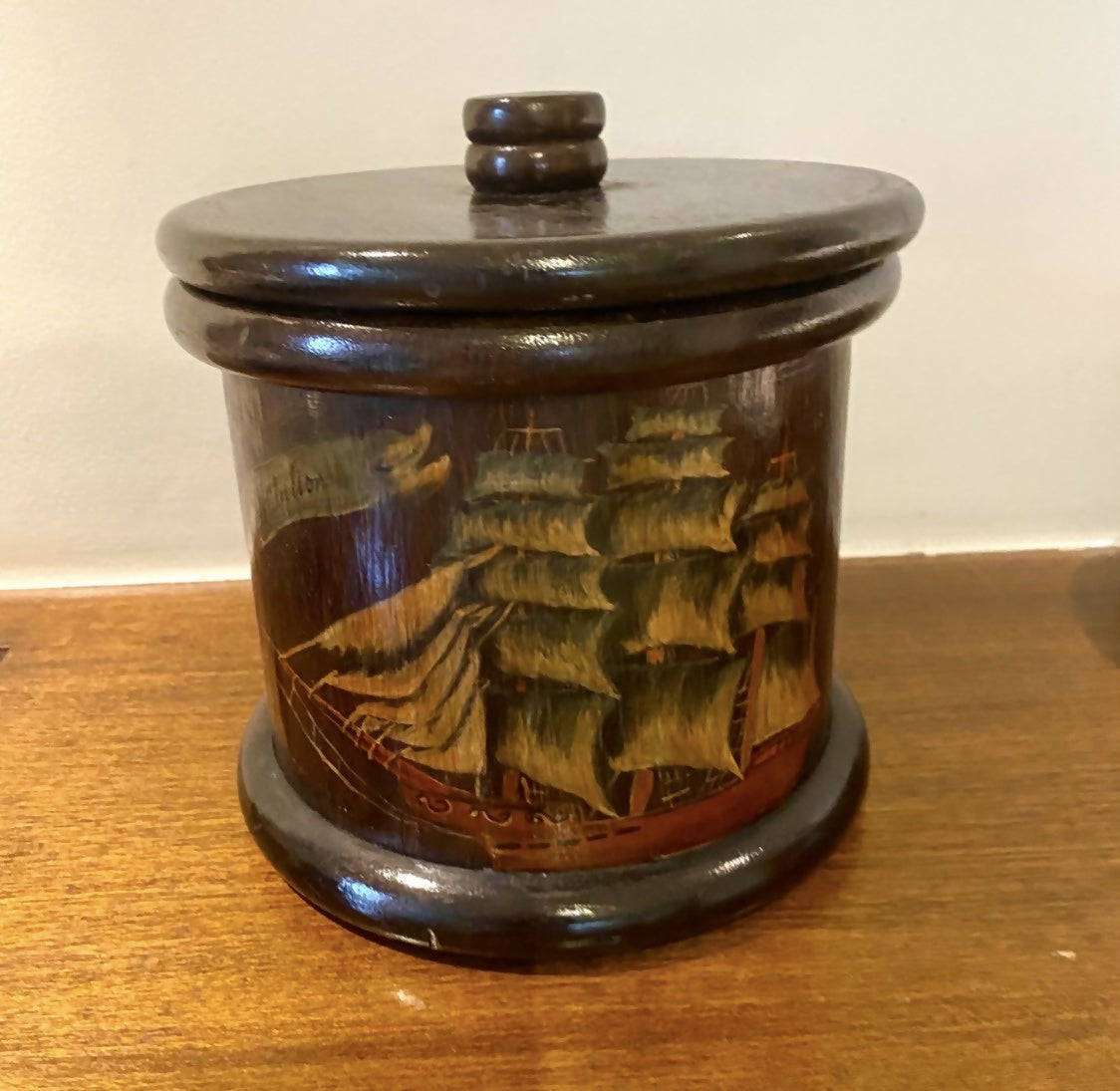 Raro Balde Gelo inglês em madeira nobre (século XIX)