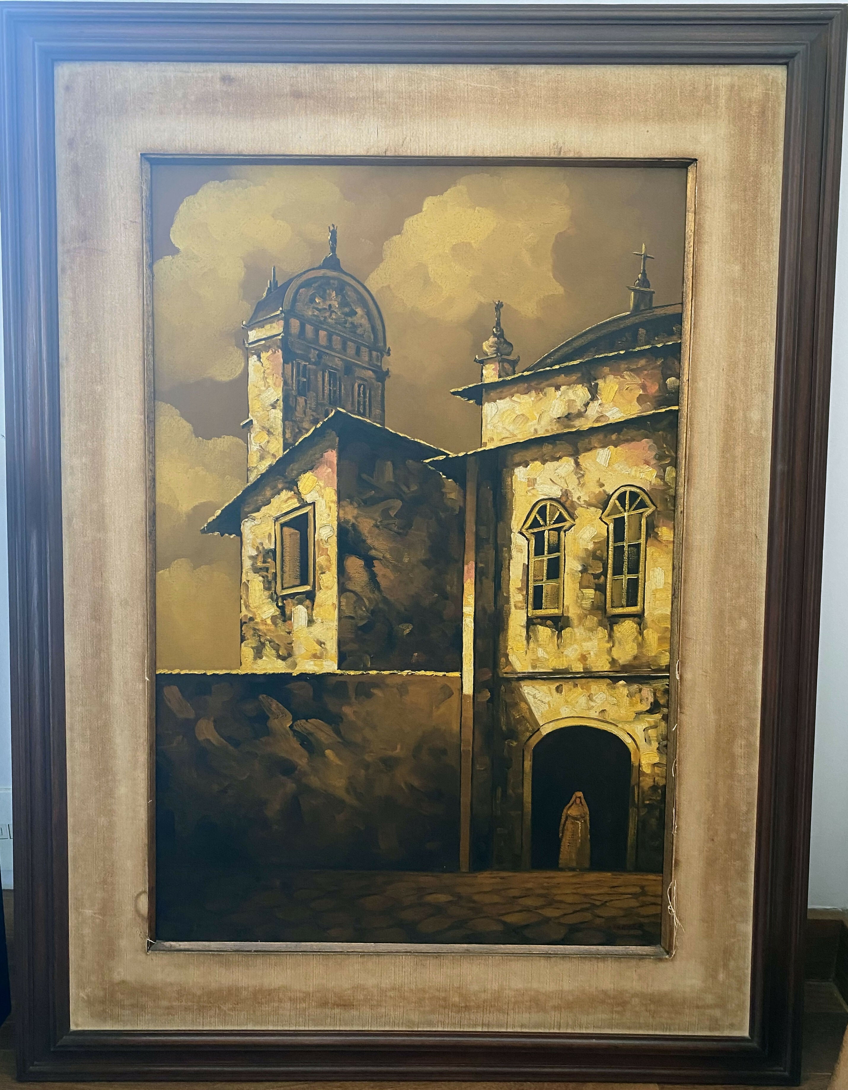 Quadro óleo sobre tela | Chediac | “Convento”