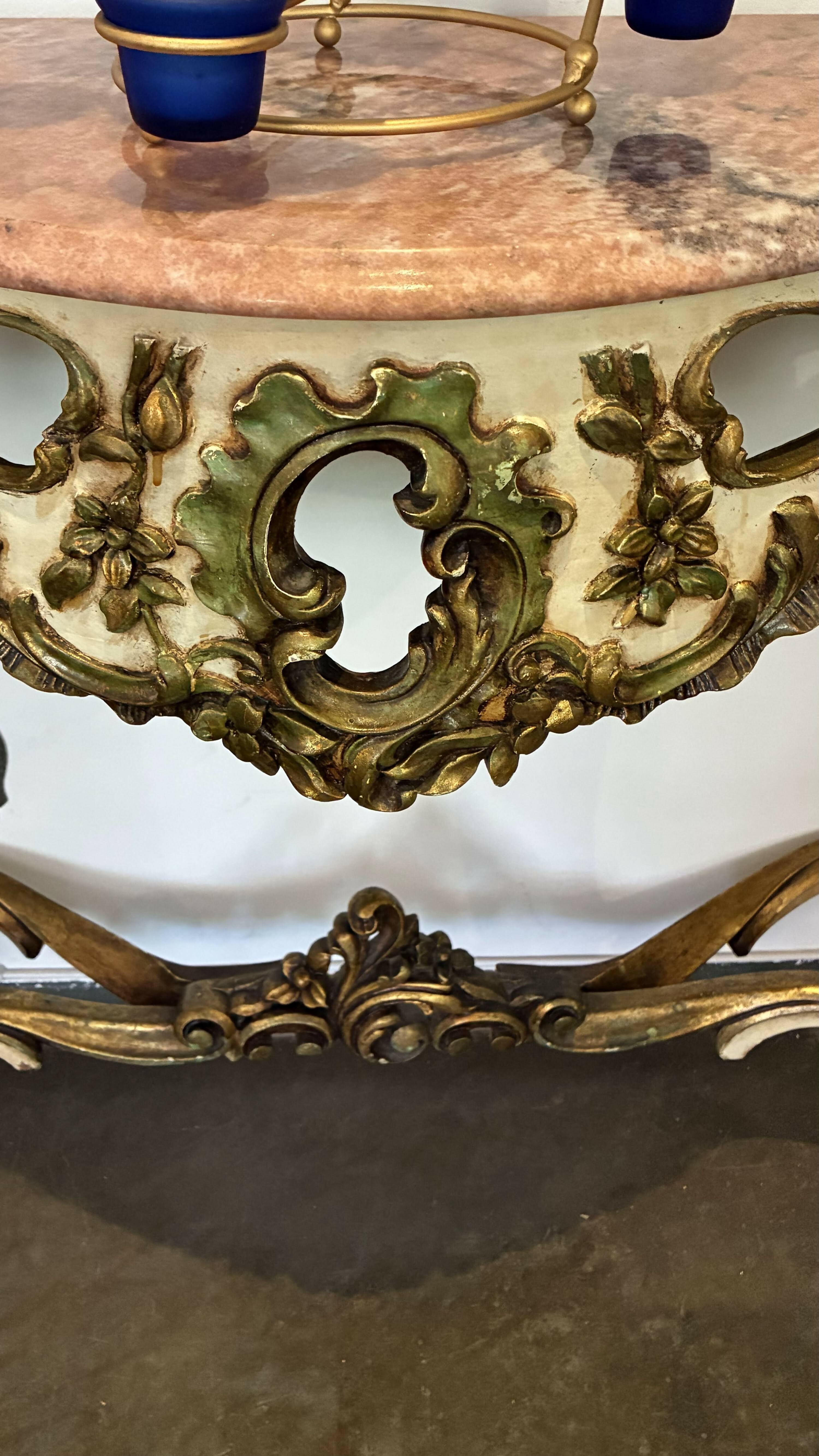 Aparador com Tampo de Mármore Rosa