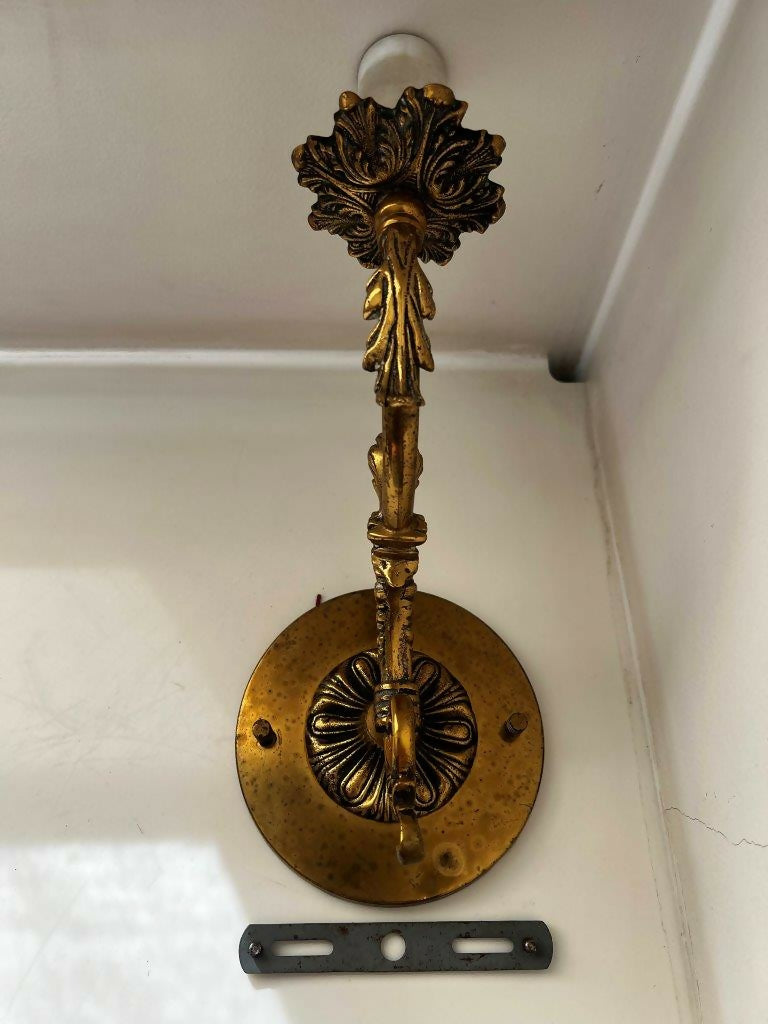 Par arandela candelabro em bronze estilo antigo