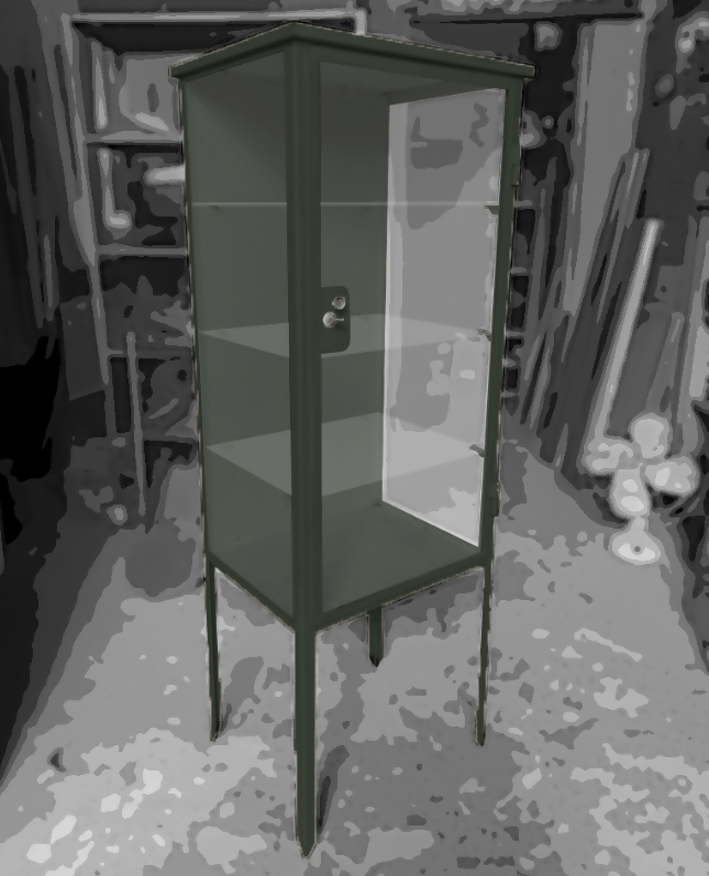 Cristaleira / Vitrine / Armário antigo de farmácia customizado