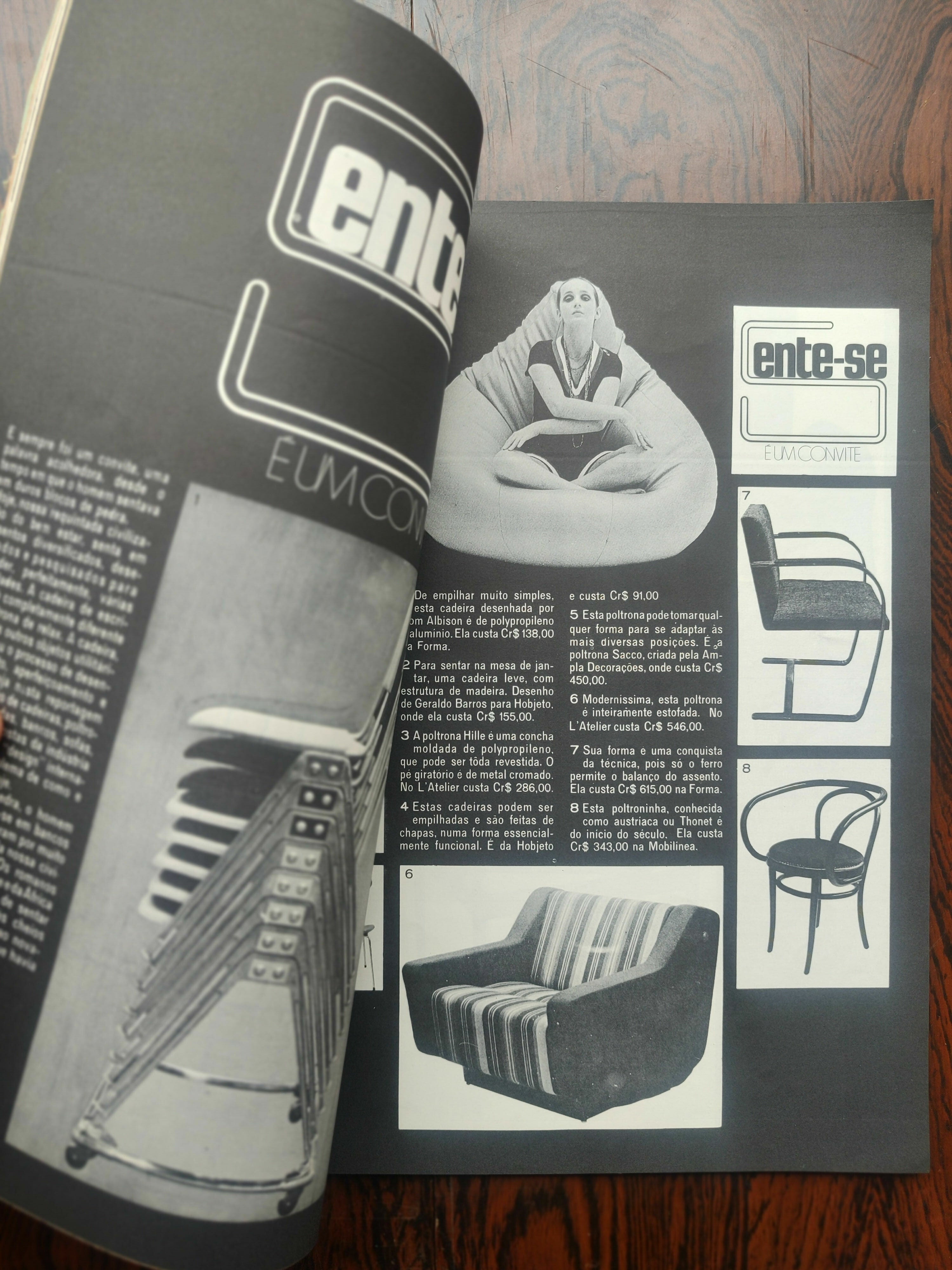 Antiga &quot;Revista Casa &amp; Jardim&quot; - 1970 (Capa Mobília Contemporânea)