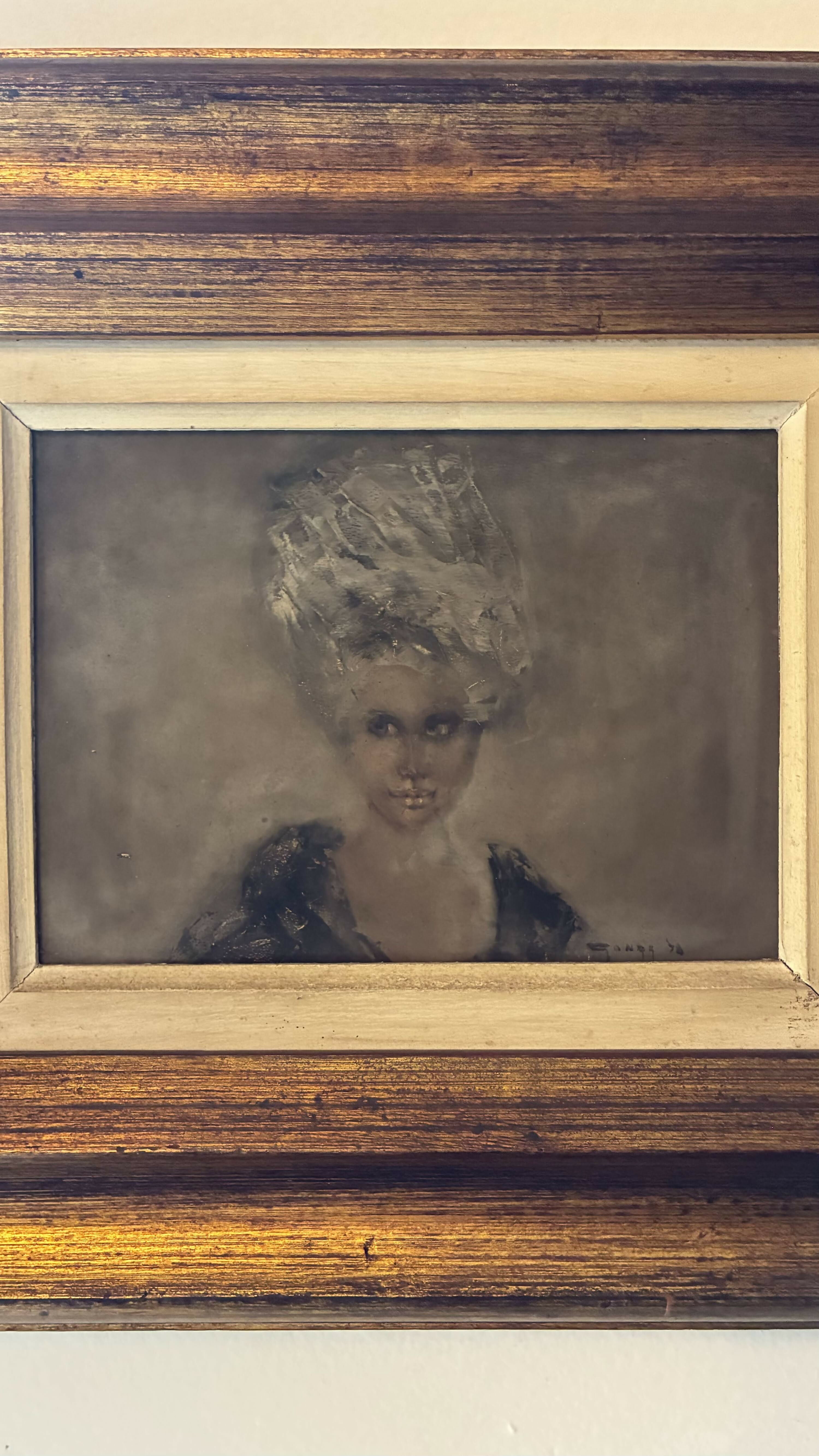 Quadro Retrato Feminino Clássico