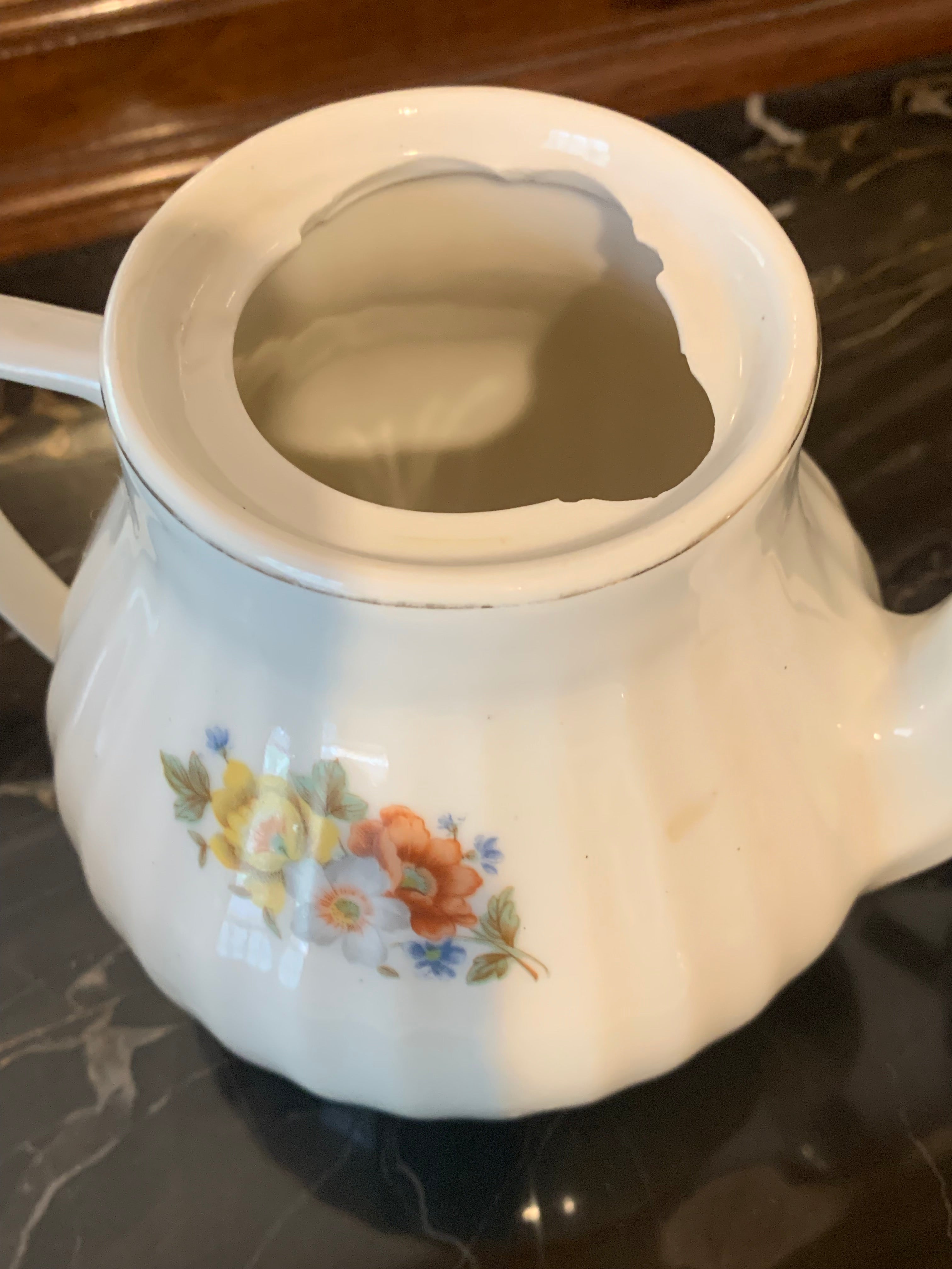 Jogo de café em porcelana canelada Pozzani