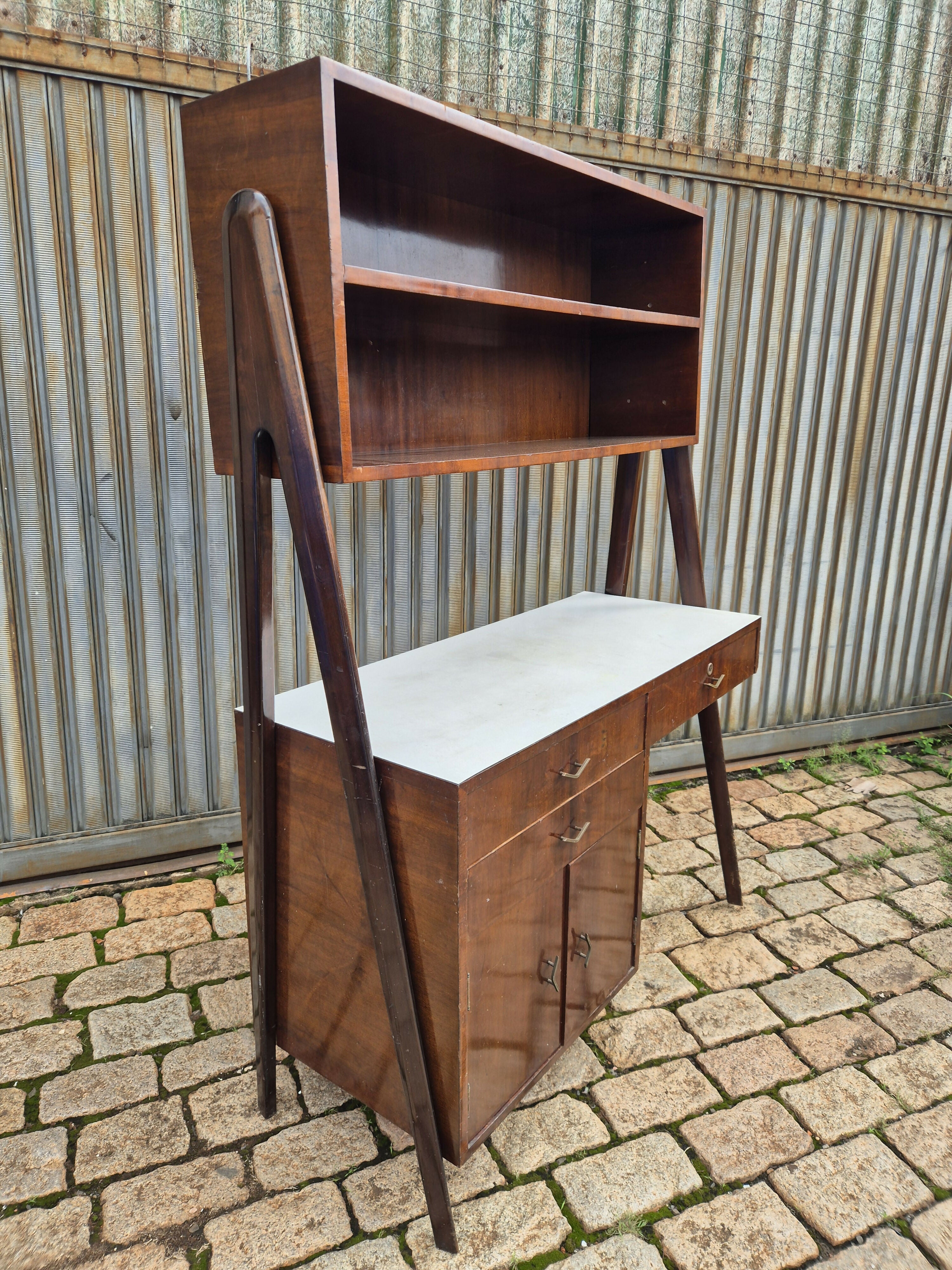 Rara Escrivaninha/Livreiro/Estante vintage anos 60