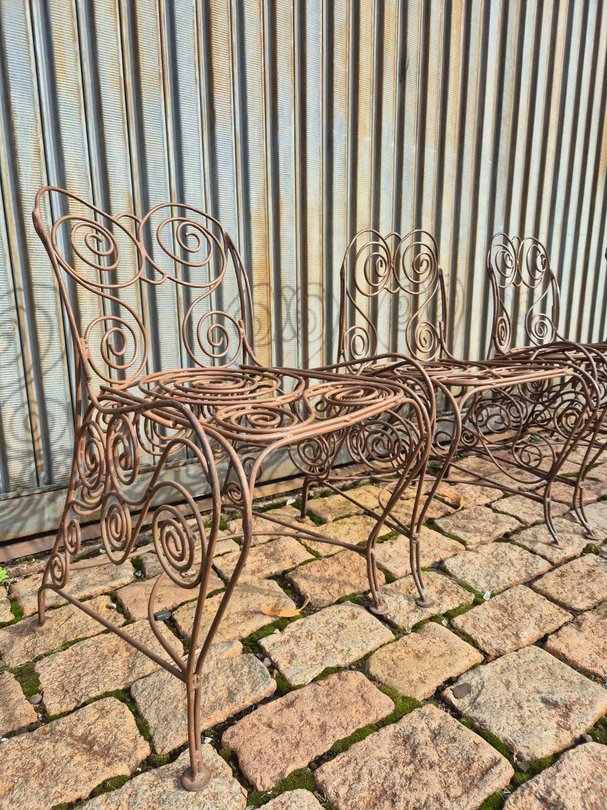 Conjunto de jardim vintage