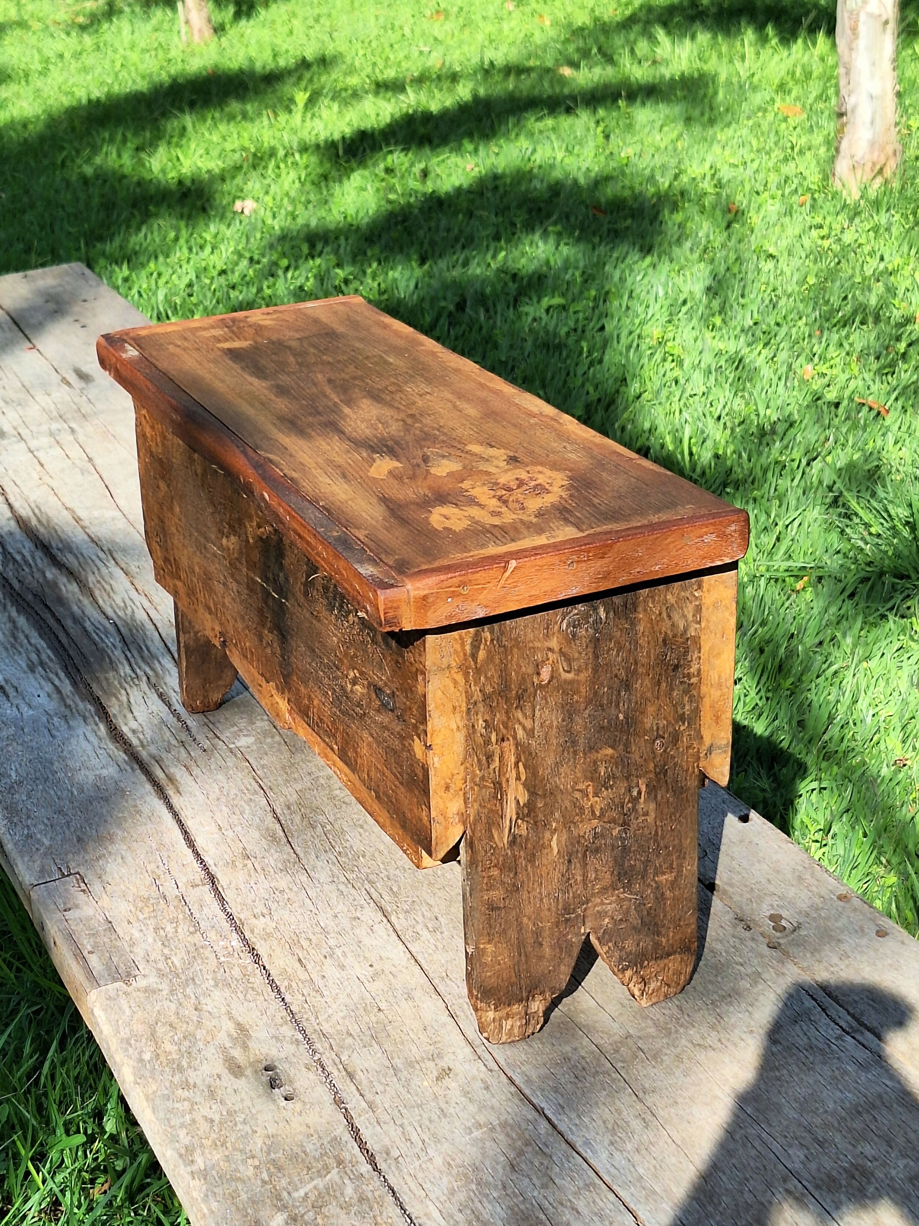 Baú Rústico Madeira Maciça Garimpo Mineiro