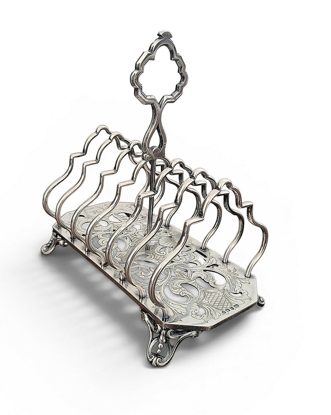 Toast Rack em banho de prata (suporte para torradas)