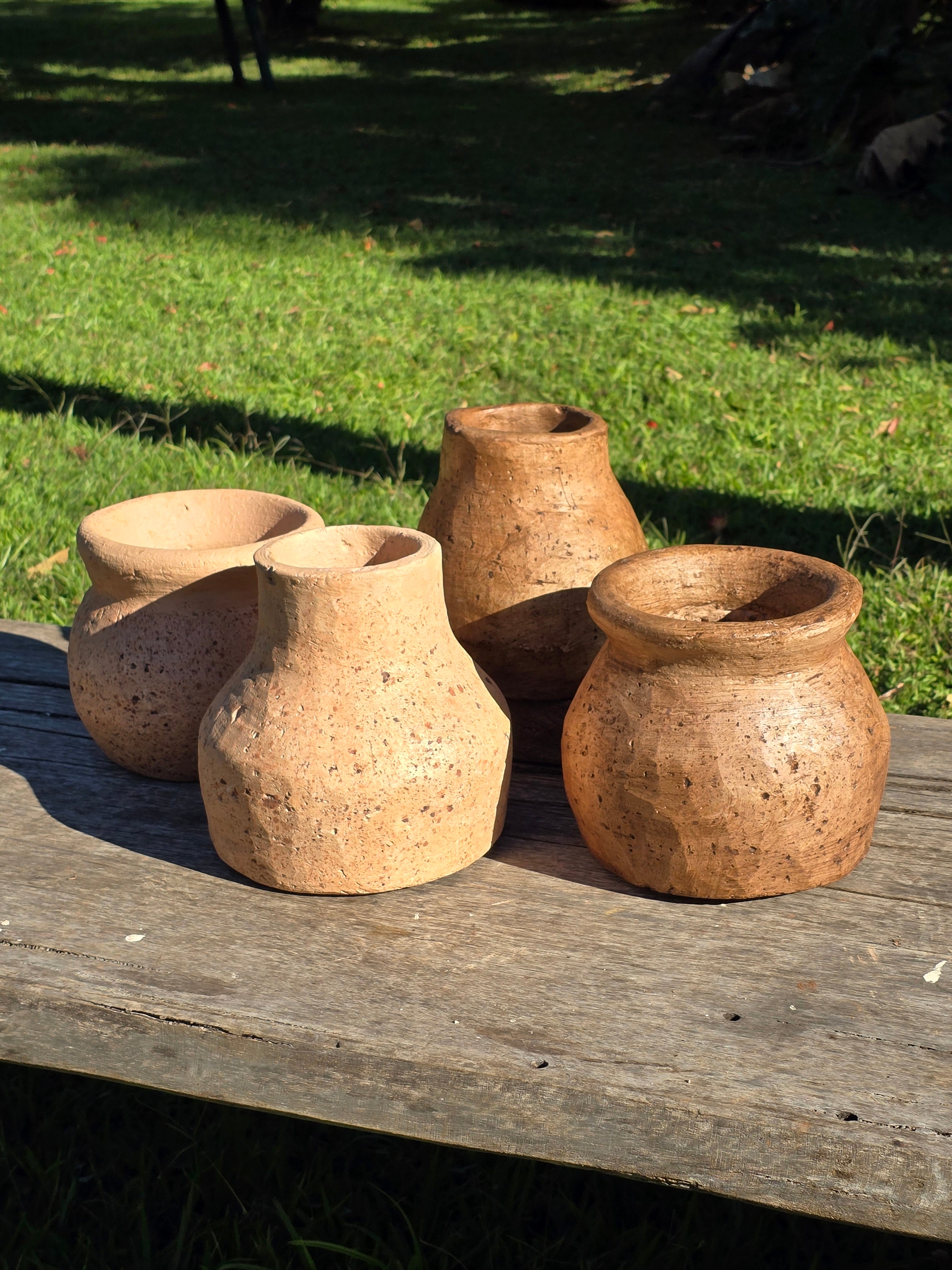 Vaso de Barro Natural ou Encerado (Valor Unitário)