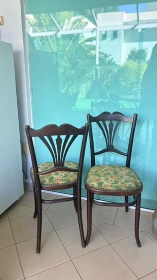 Raríssimo Conjunto de Salão Austríaco D.G. Fischel &amp; Söhne (Cadeiras + Poltronas + Namoradeira - 8 Peças - Início Séc. XX)