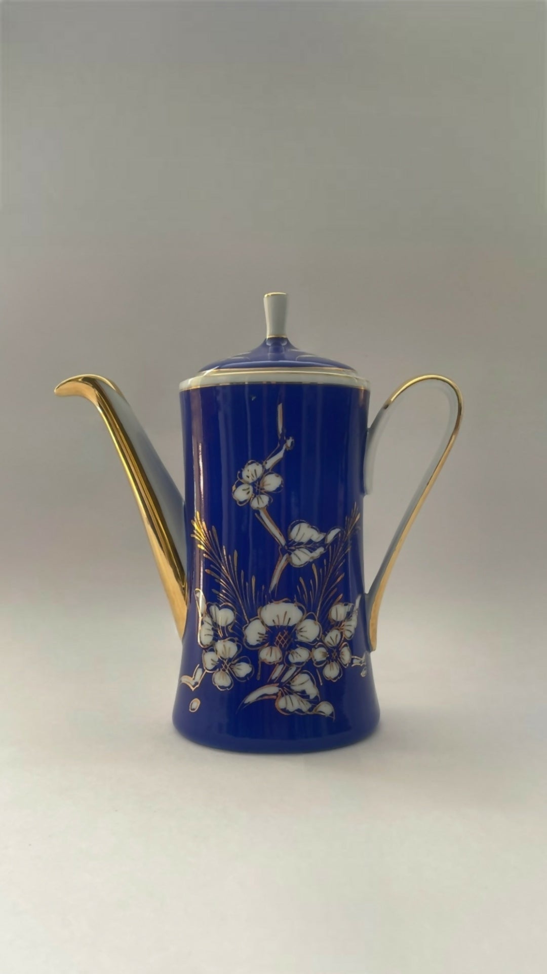 Aparelho de café 15 peças - Porcelana Real em azul cobalto