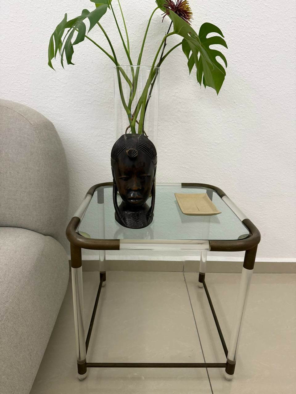 Mesa Lateral vintage acrílico