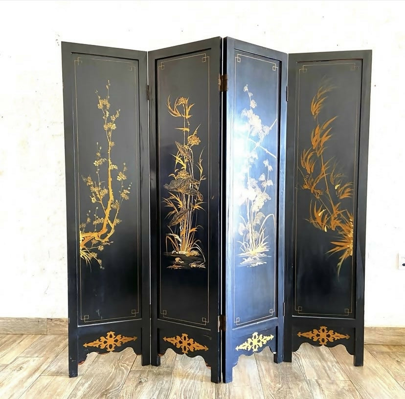Biombo oriental em Chinoiserie