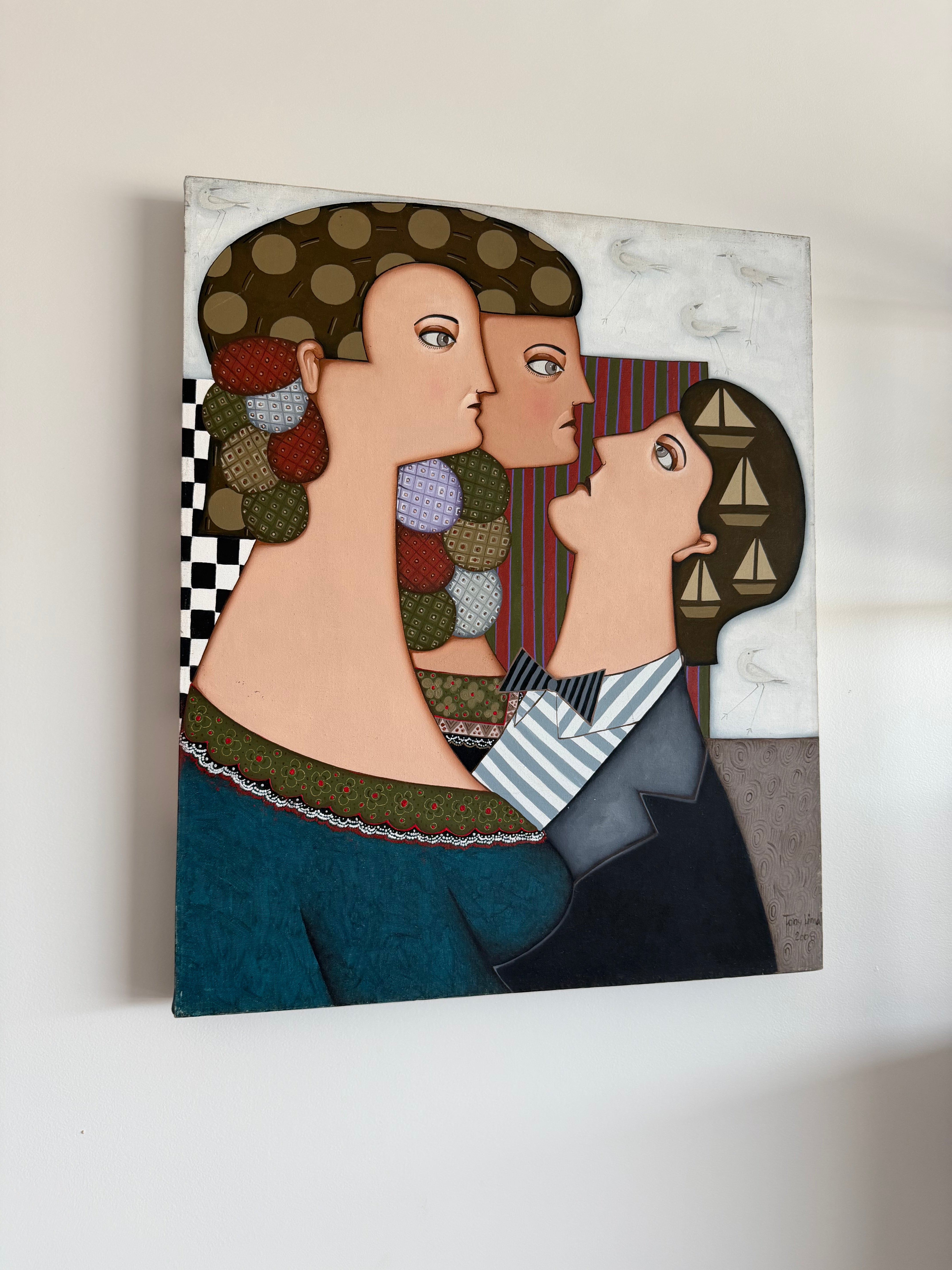 Quadro "Triângulo" Tony Lima óleo sobre tela