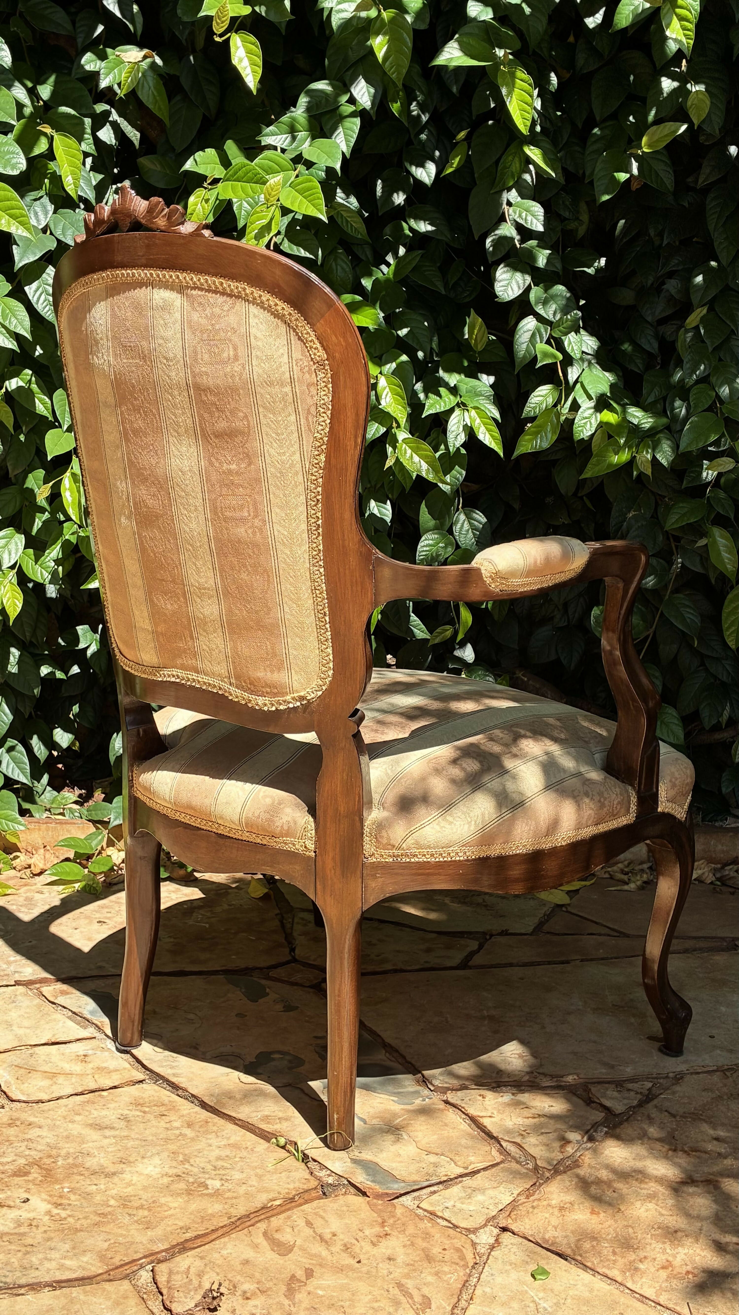 Par de poltronas estilo Luís XV