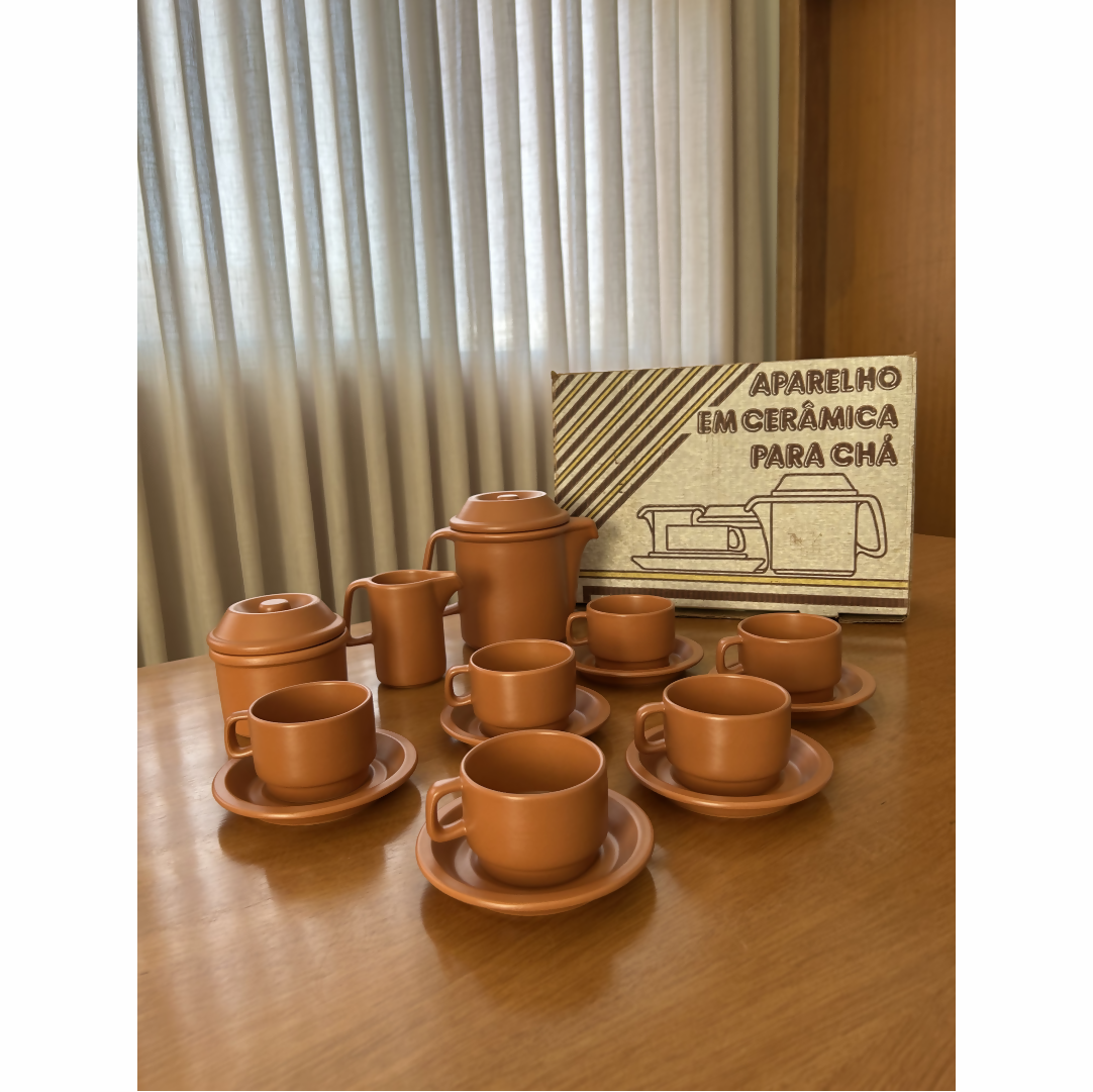 Jogo em Cerâmica Vila Rica para Chá