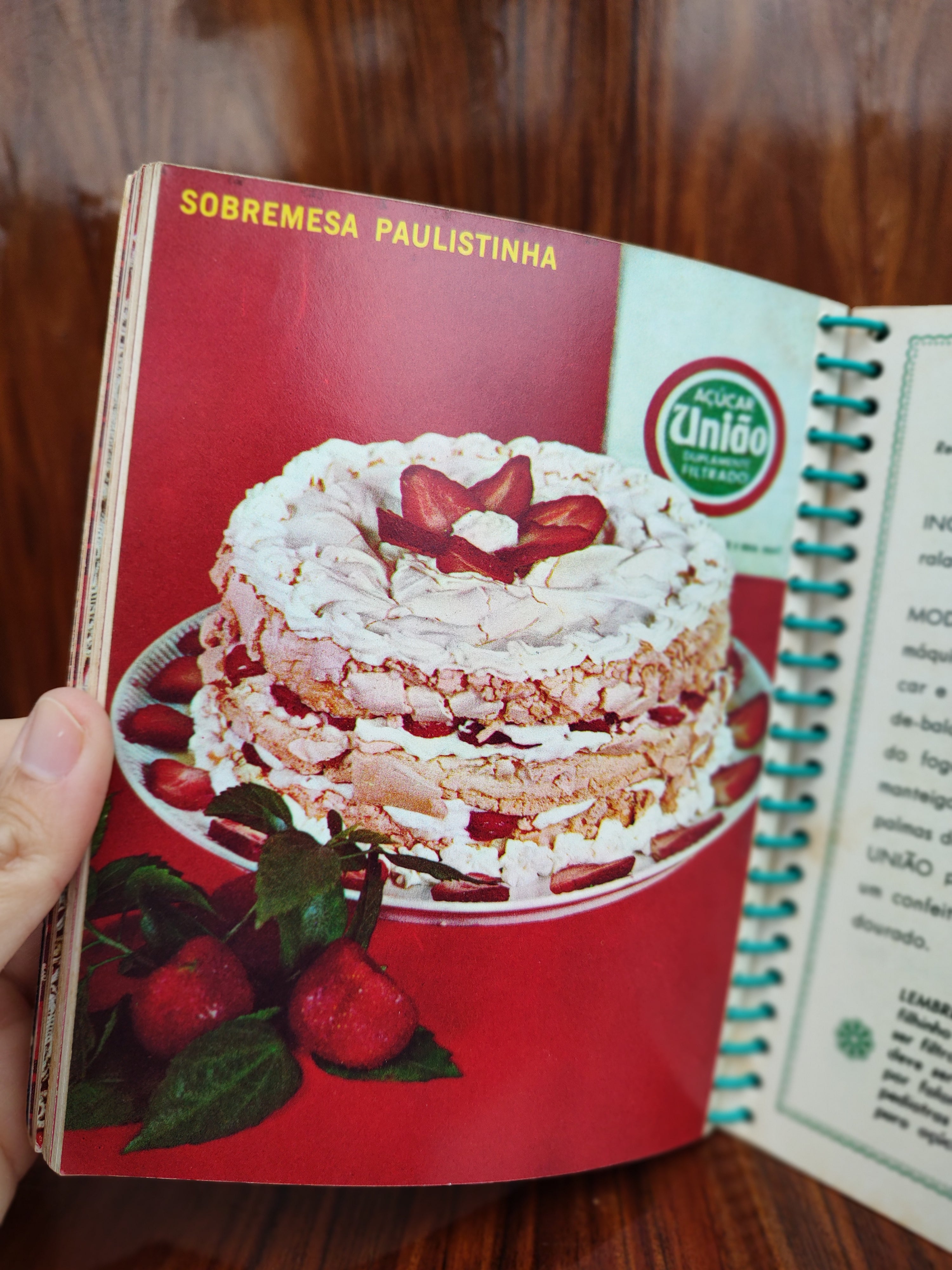 Livro "200 Receitas do Açúcar União" anos 70