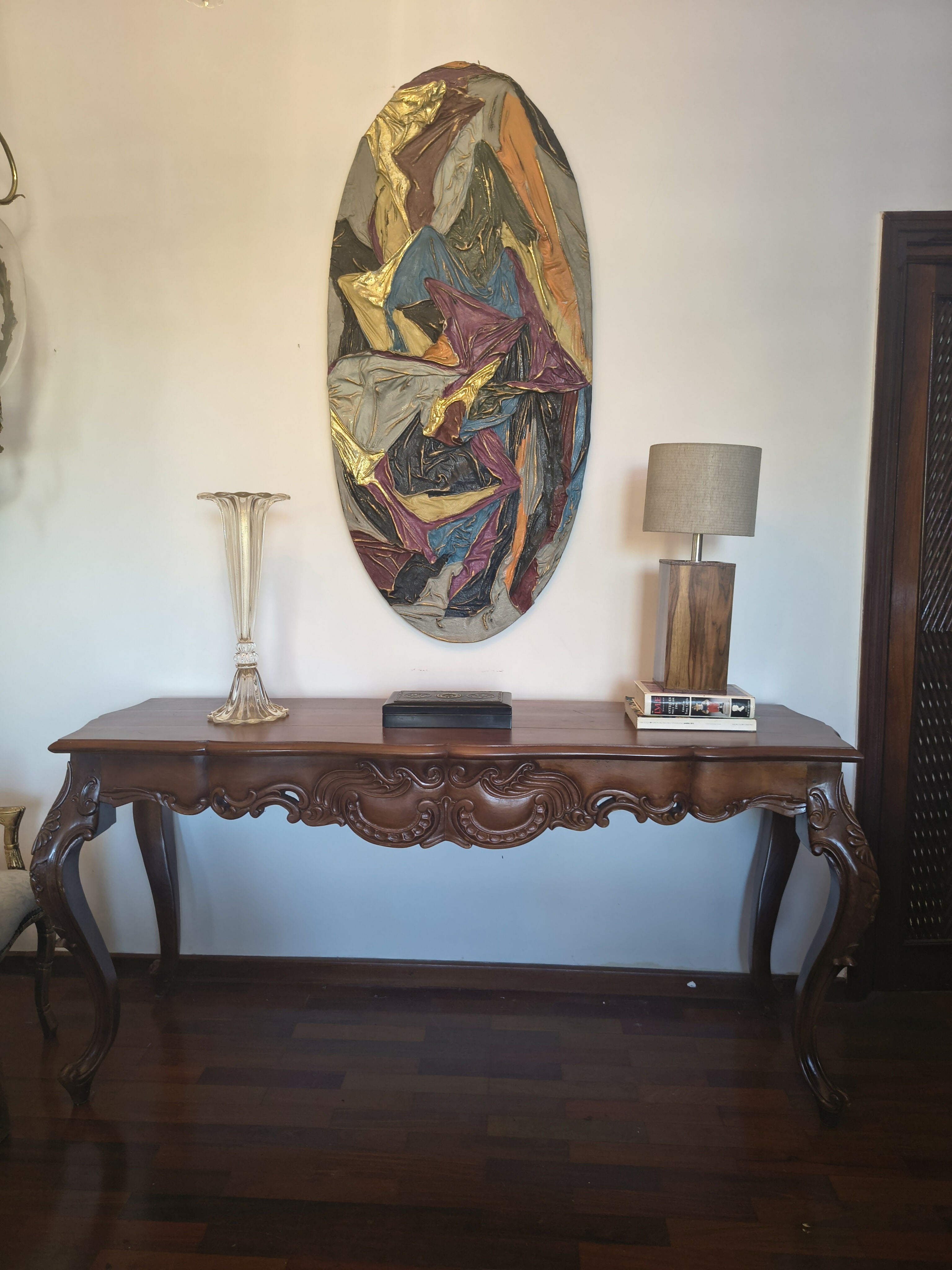 Quadro abstrato Oval - arte sobre tecido