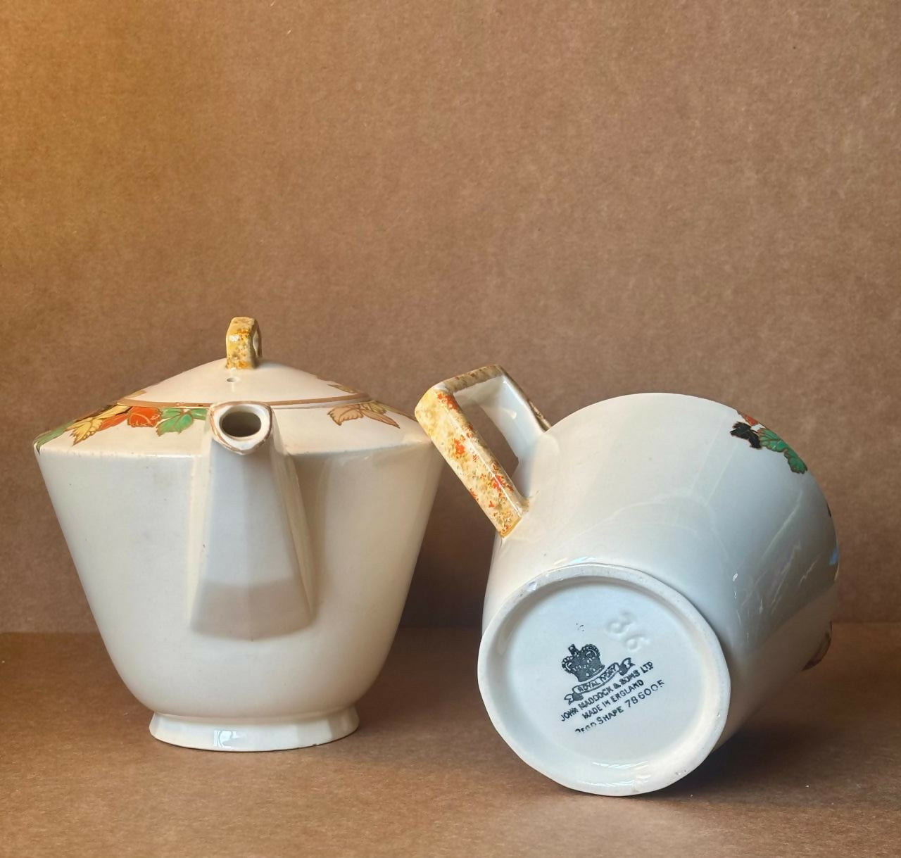 Conjunto Bule e Leiteira Royal Ivory (DMCPS_473)