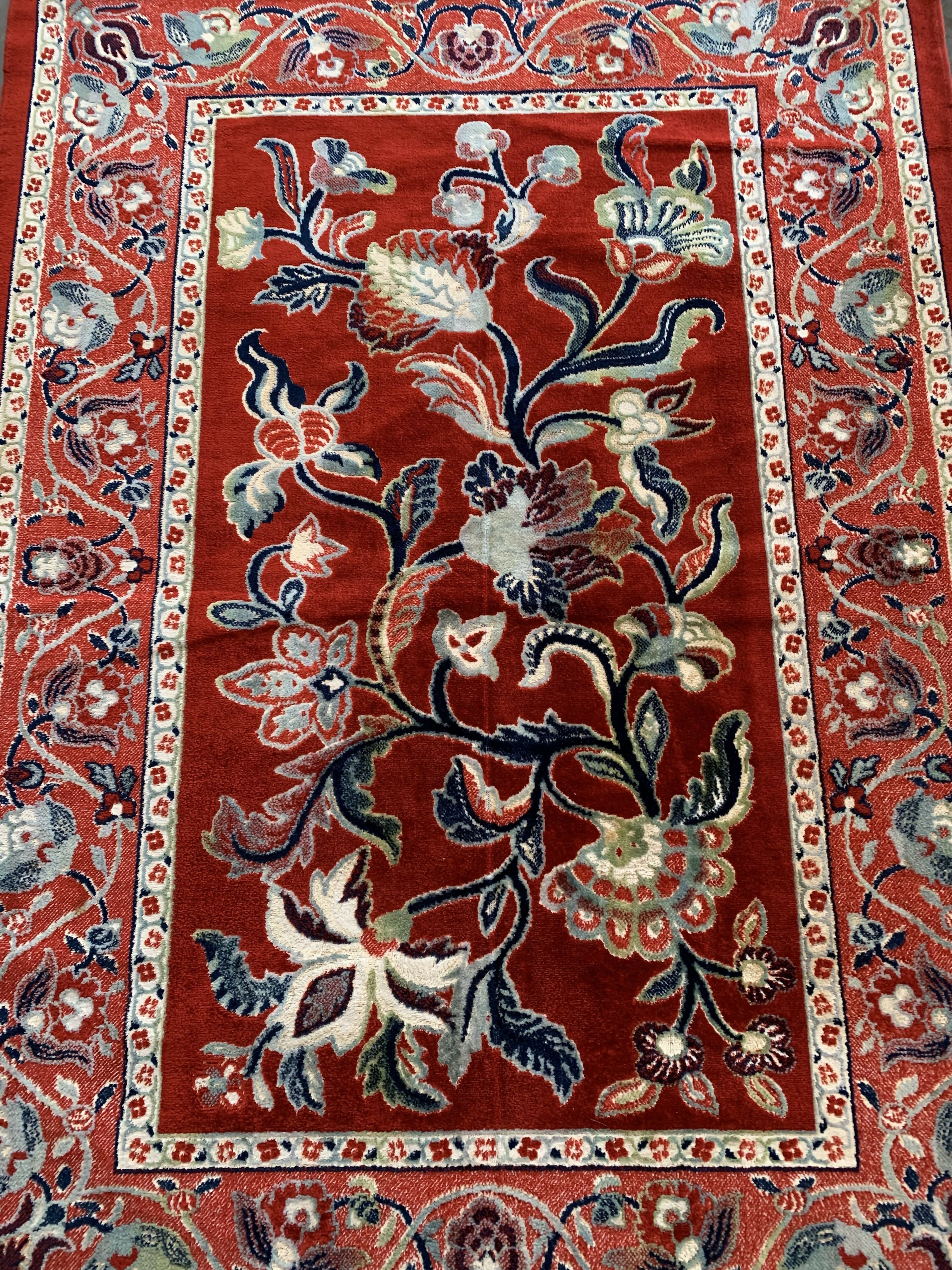 Tapete Floral Vermelho