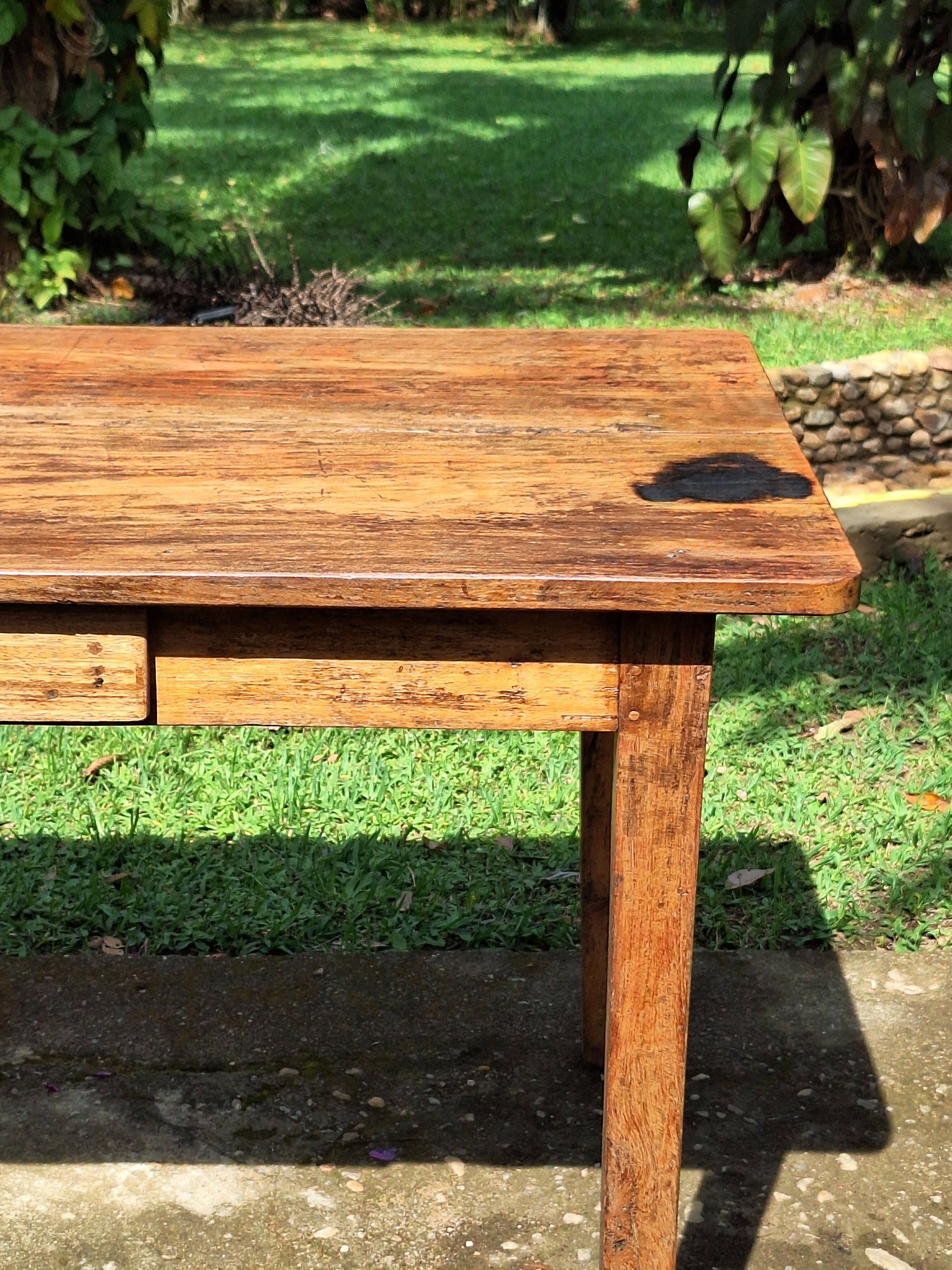 Mesa Antiga Madeira Maciça Garimpo Mineiro