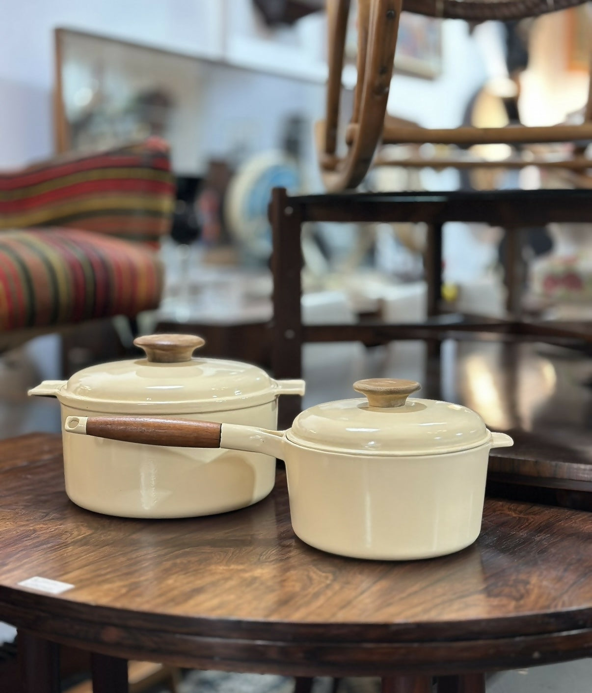 Panelas antiga de ferro esmaltado