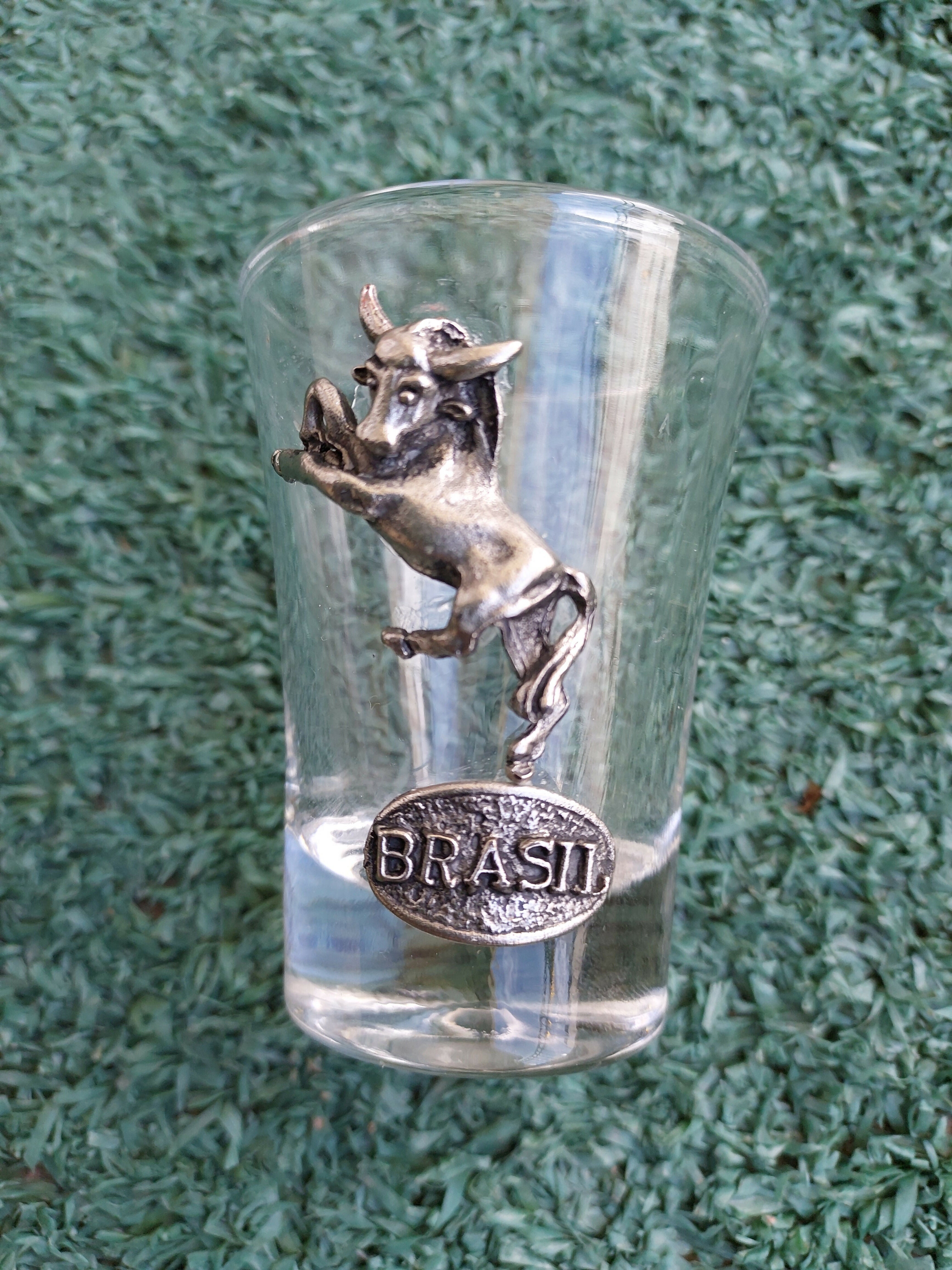 Copos Shot Com Figuras em Estanho