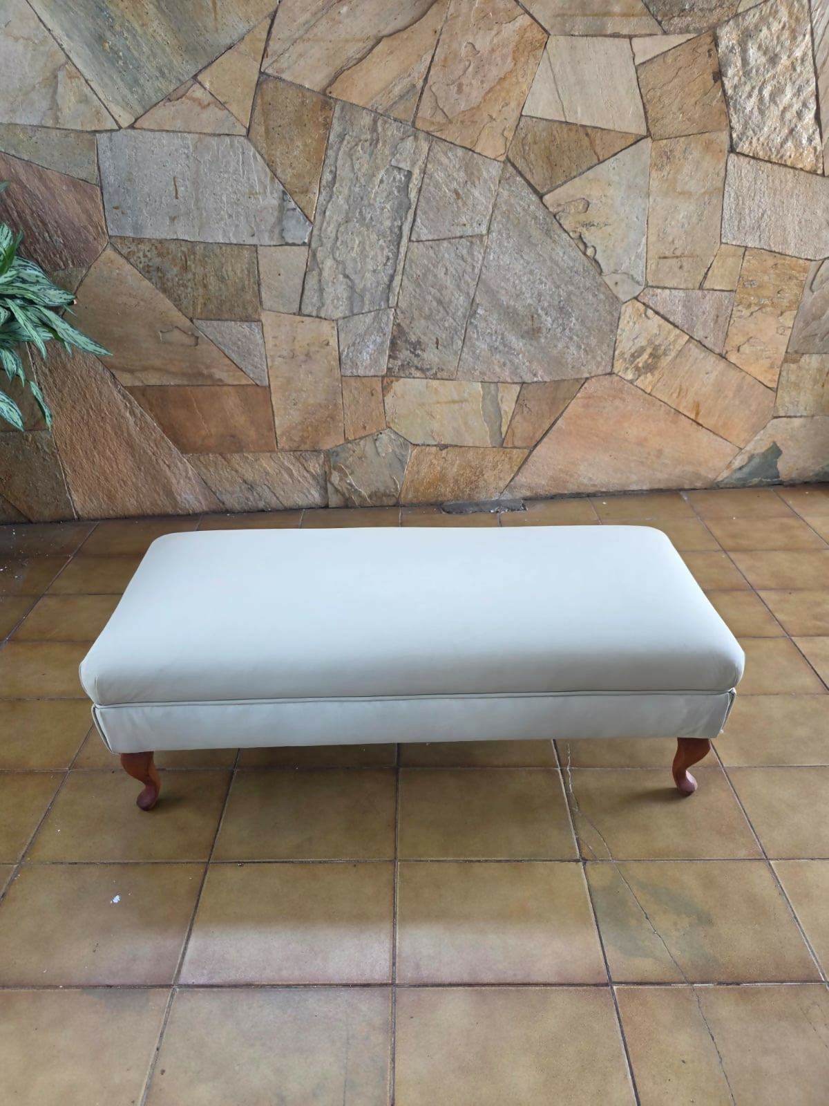 Banco / Puff / Recamier Chipandalle em couro