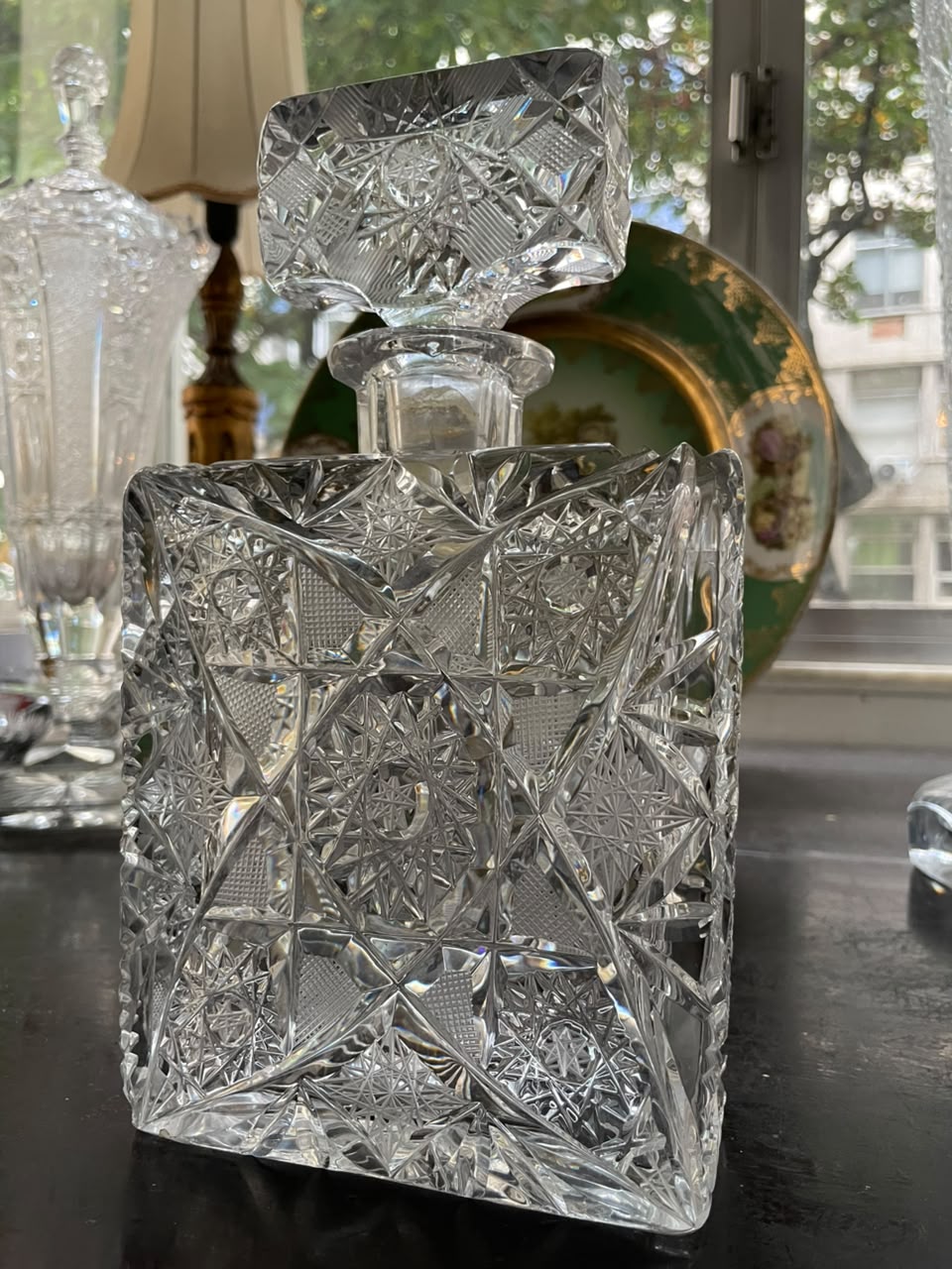 Garrafa de Whisky em cristal lapidado