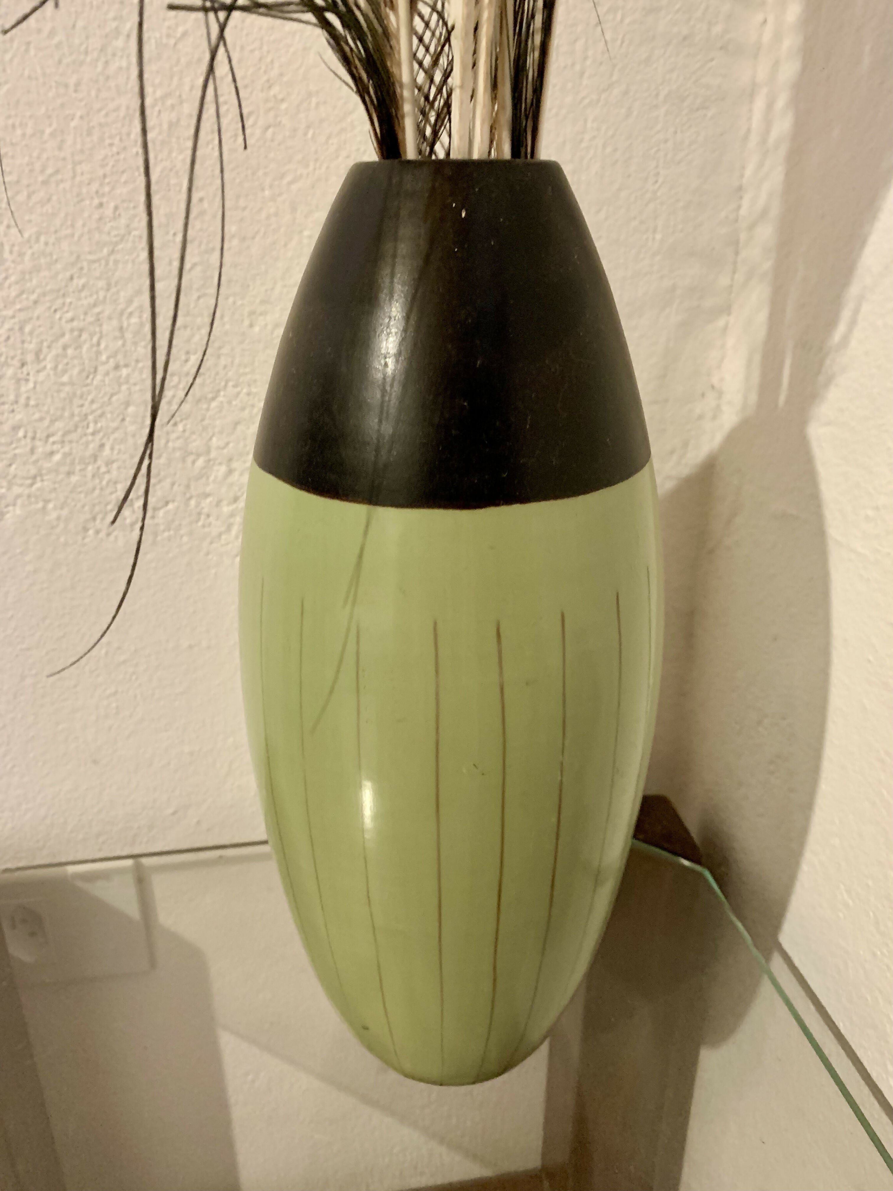Vaso Peruano em preto e verde
