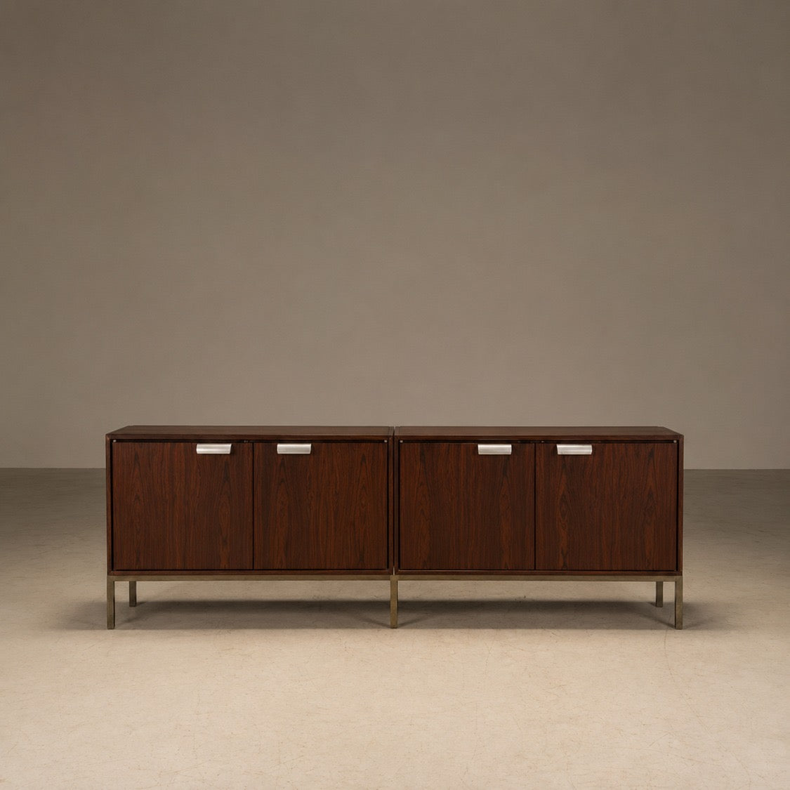 BUFFET CREDENZA FLORENCE KNOLL em Jacarandá e Metal 