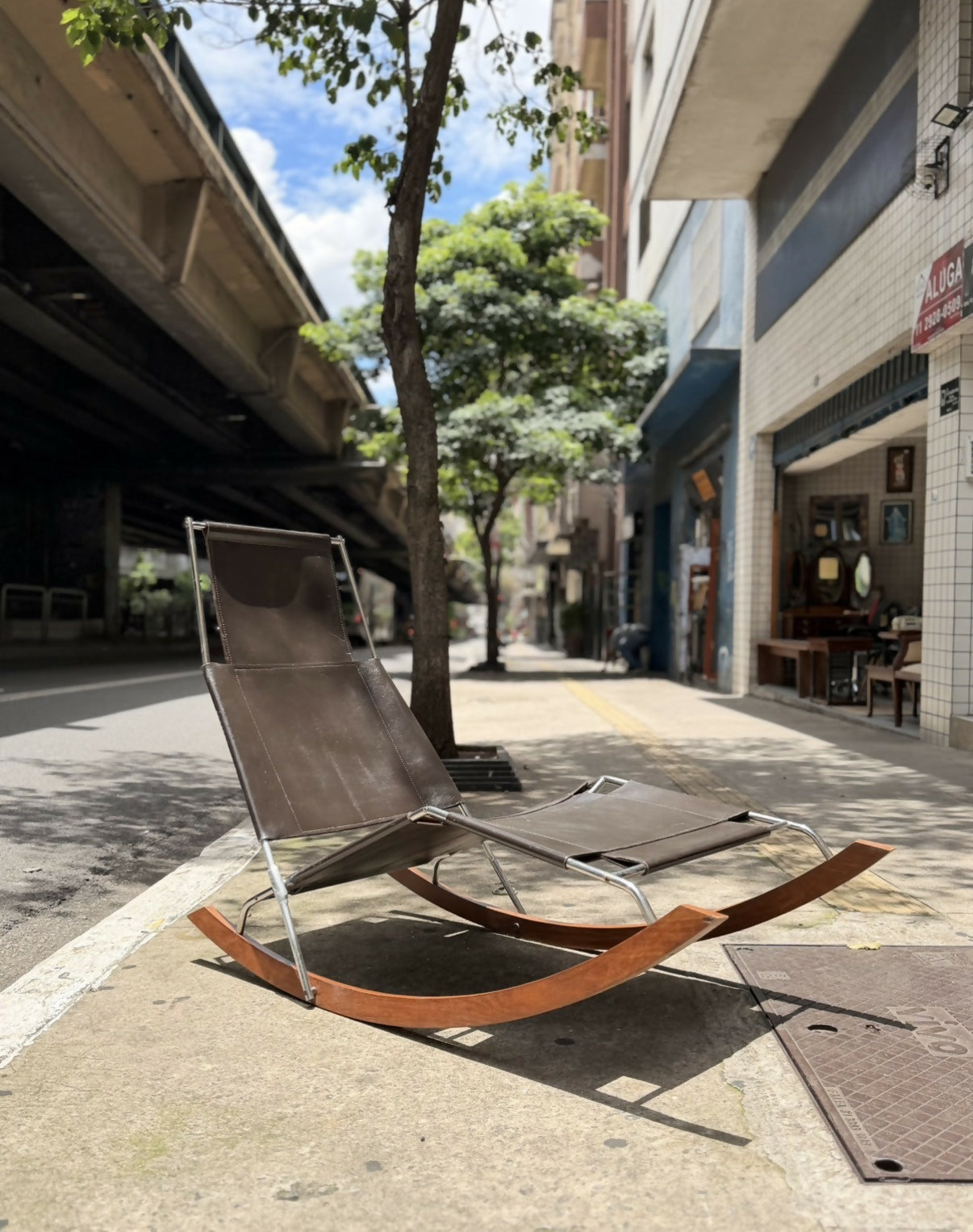 Poltrona espreguiçadeira anos 70