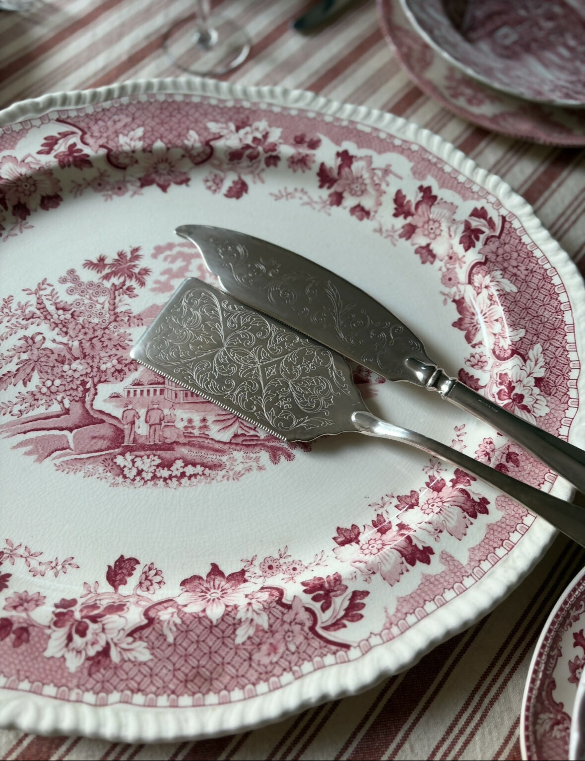 Aparelho de jantar inglês em faiança (11 peças)