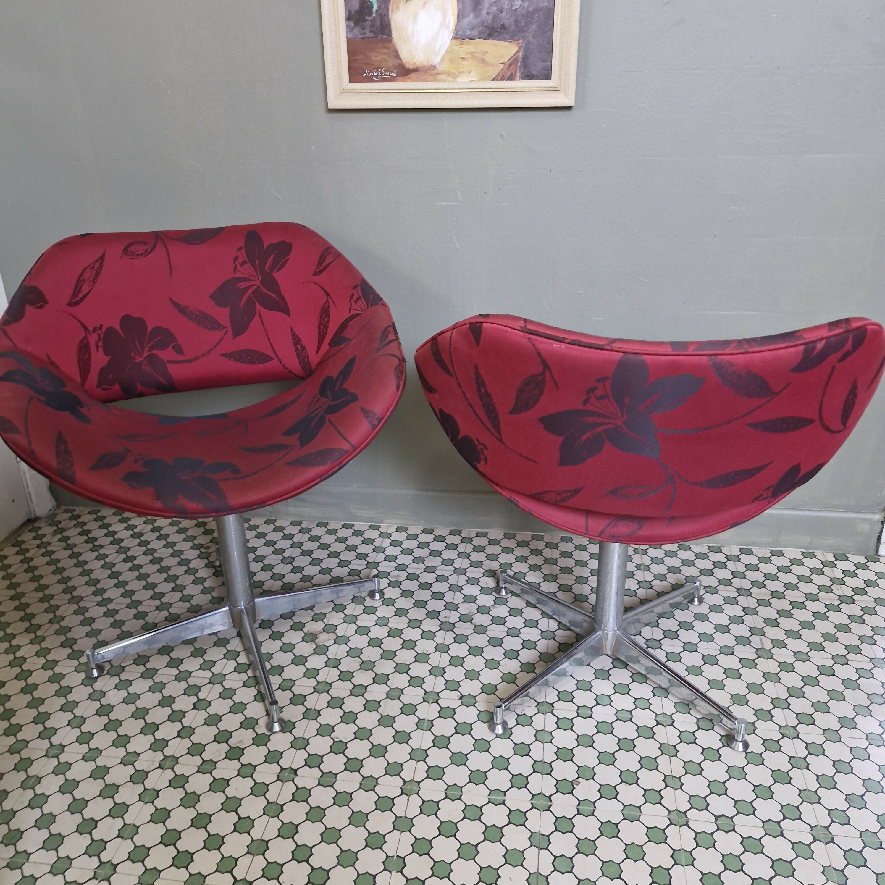 Par de Poltronas Giratórias