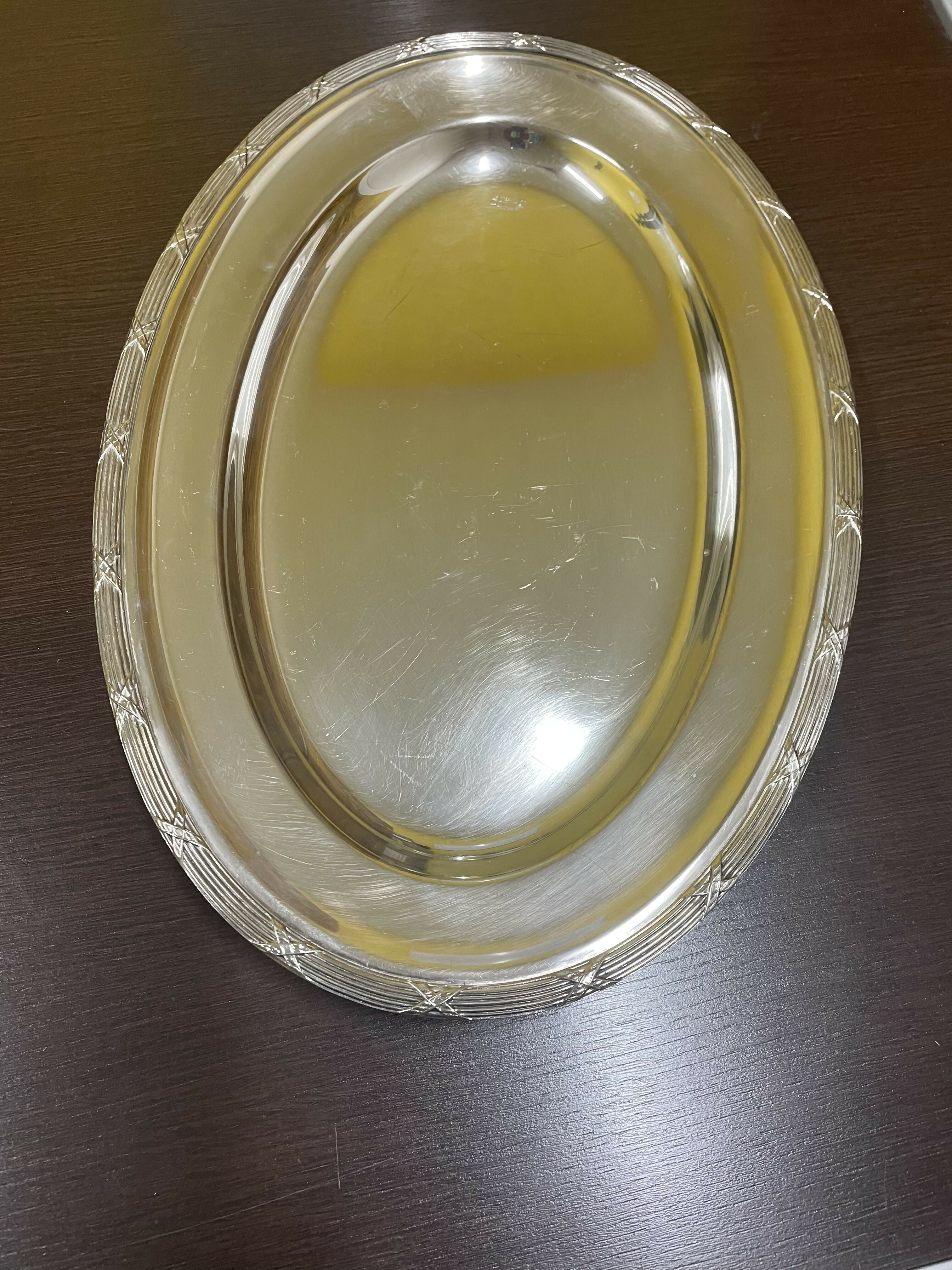 Jogo de Bandejas Soppil espessuradas a prata