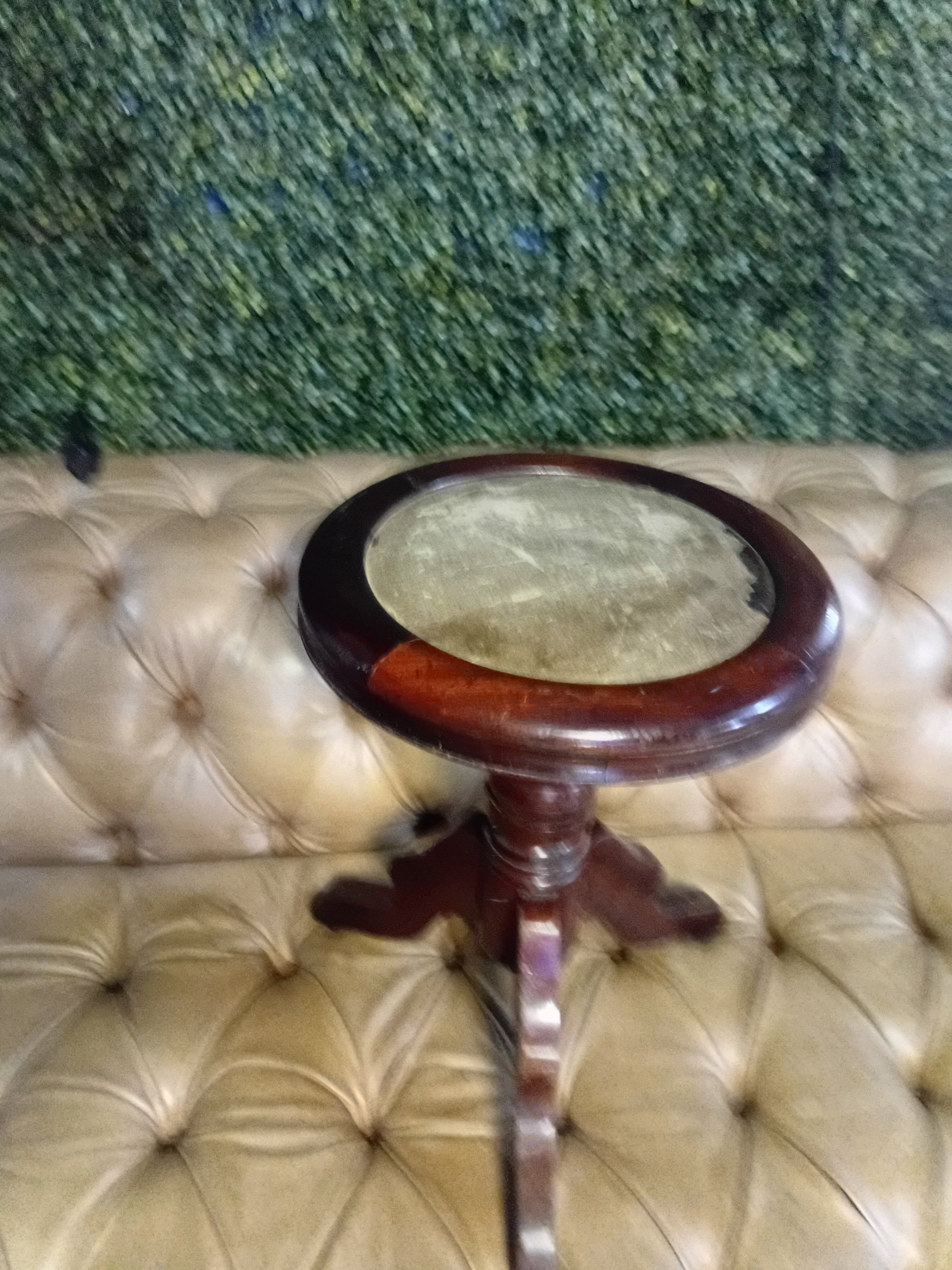 Banco de piano redondo em madeira - giratório 