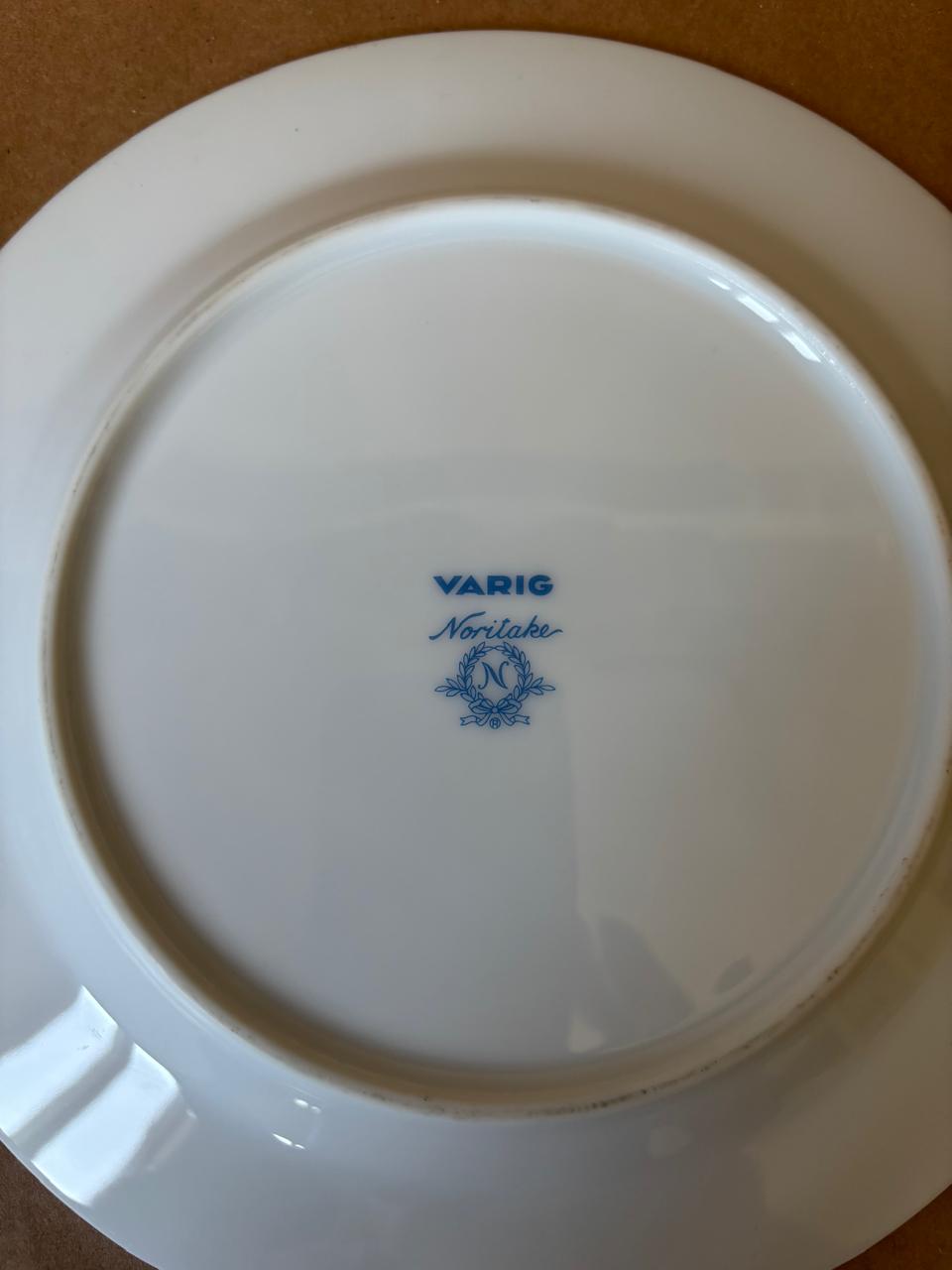 Prato de serviço de bordo VARIG — Noritake (DMCPS_567)