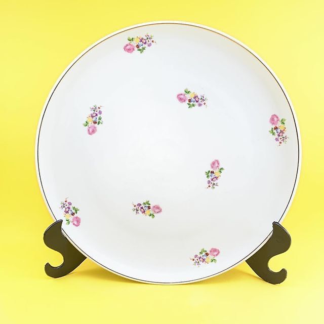 Jogo de chá com motivos florais, Porcelana Schmidt déc.1970