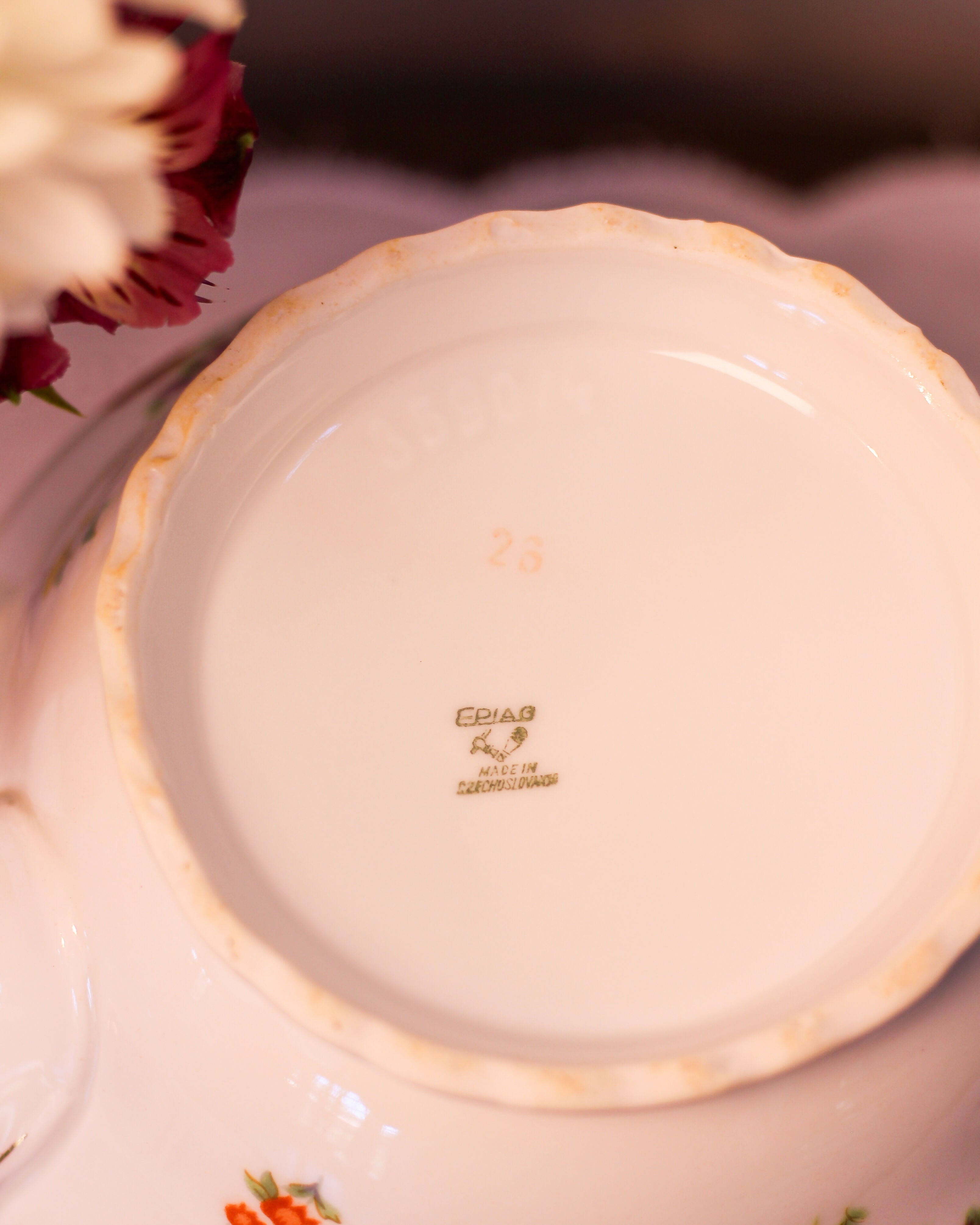 Bule de chá em Porcelana Tcheca Epiag