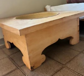 Mesa de Centro Quadrada com Cuba Embutida — Colonial