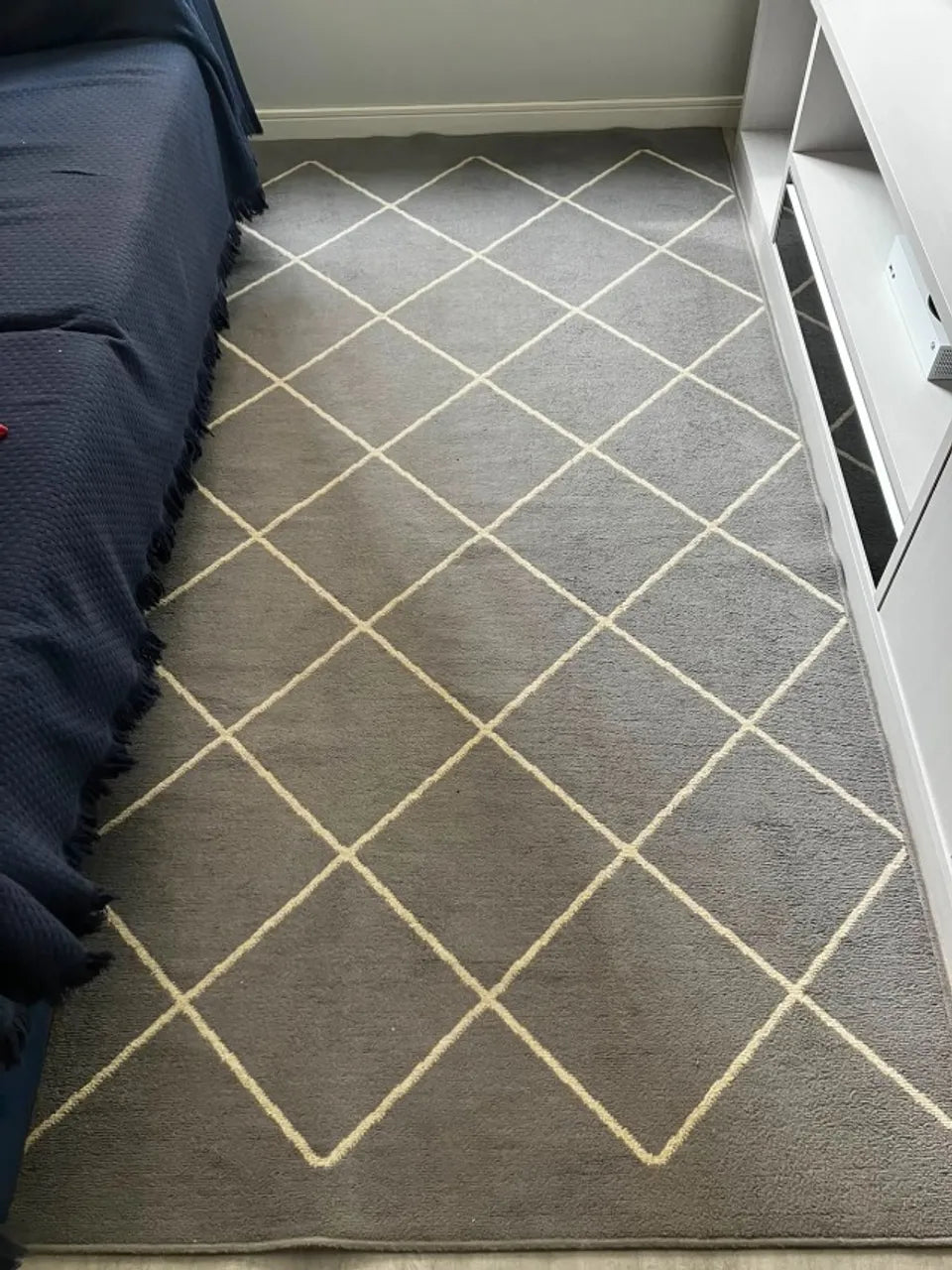Tapete Geométrico São Carlos Herat Siena Cinza 1,60m x 2,35m