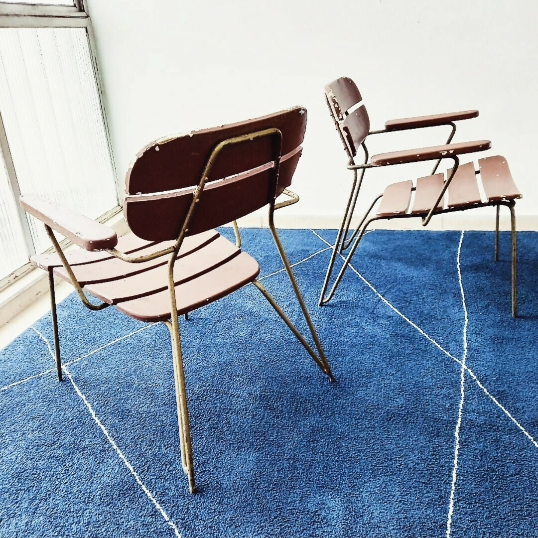 POLTRONAS ANOS 50 EM FERRO - CARLO HAUNER (VALOR UNITÁRIO)
