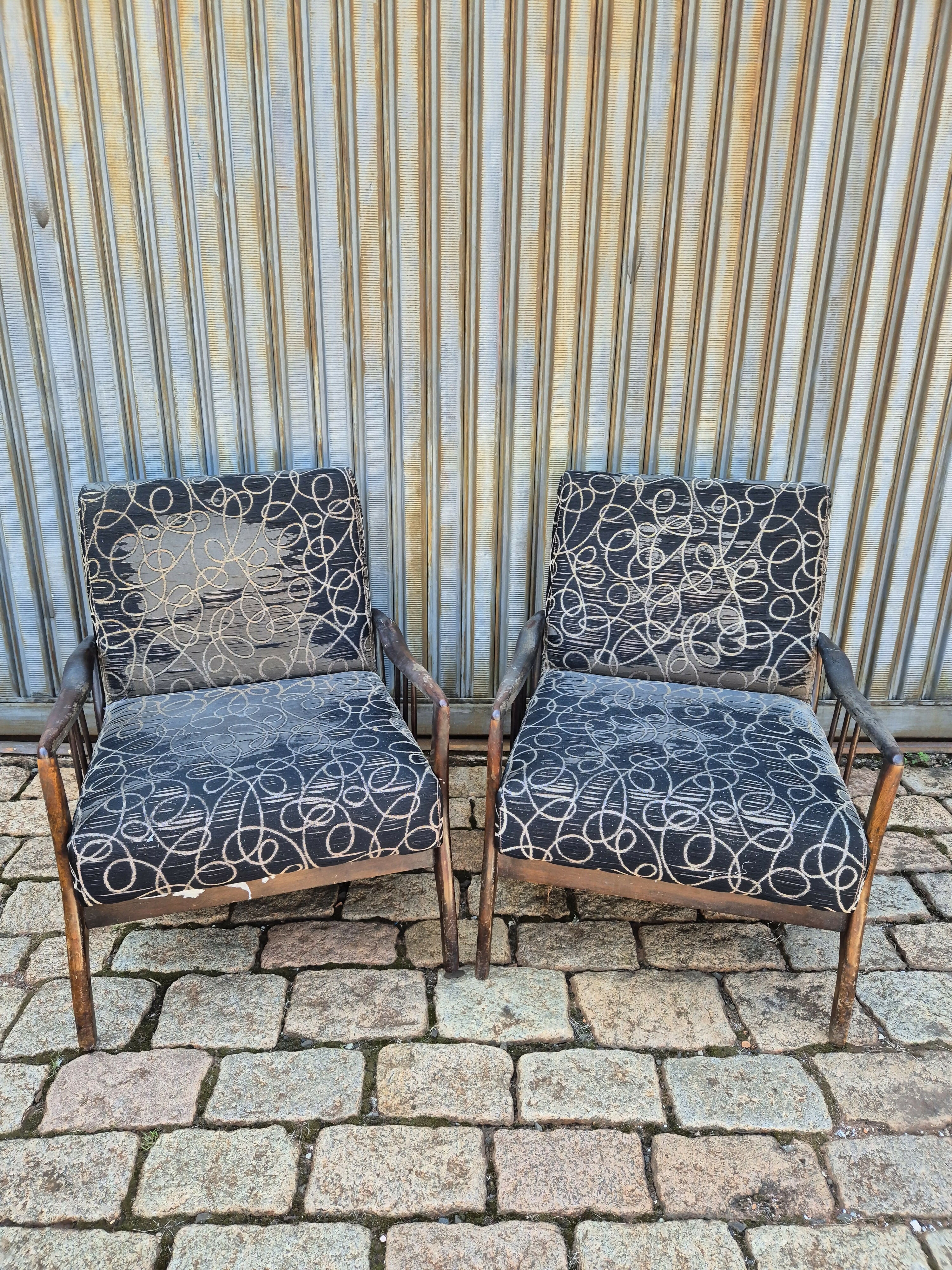 Par de Poltronas Rino Levi anos 60